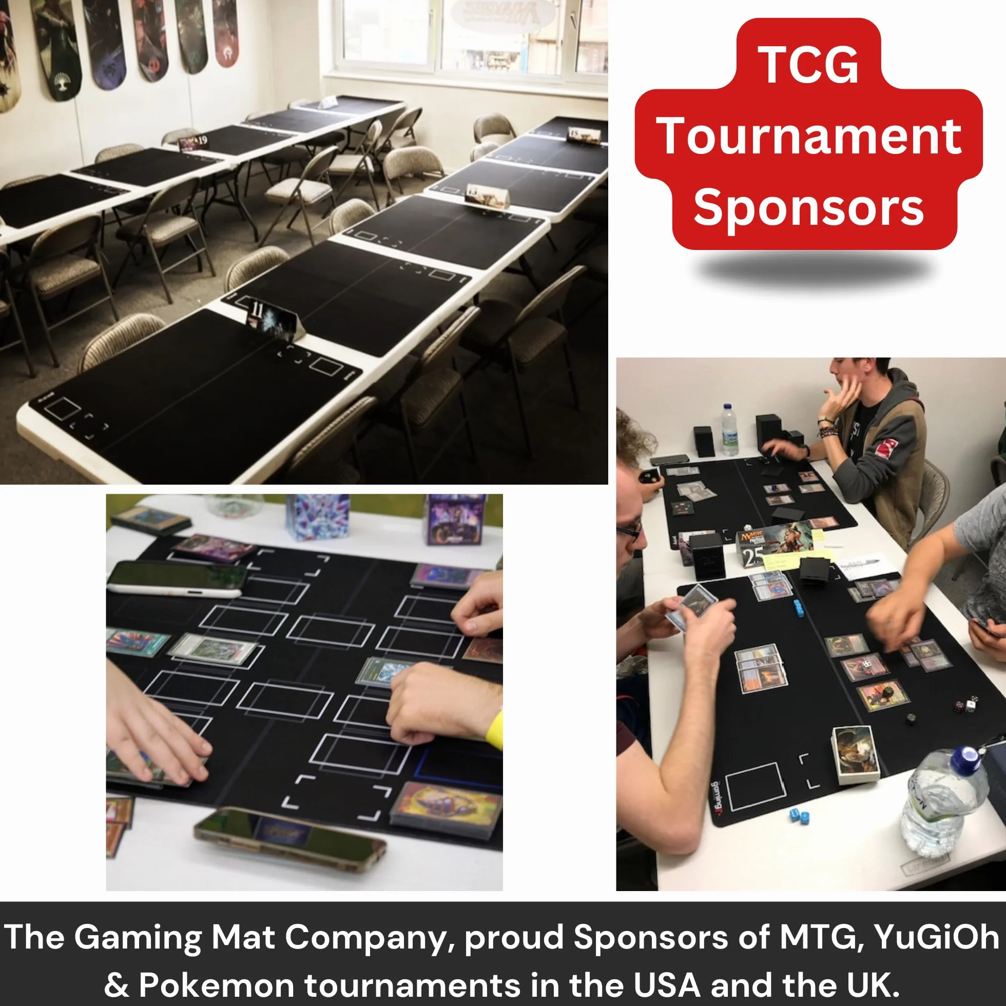The Gaming Mat Company Tapete de Mesa de póquer, dominó, Puente y Mahjong, Color Verde, 33 x 33 Pulgadas, Cubierta de Mesa icubierta de Mesa Impermeable para Juegos