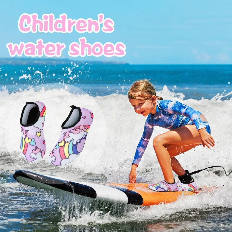 Escarpines Niño Niña Zapatos de Agua Antideslizantes Playa Descalzos Natación 24-31 EU