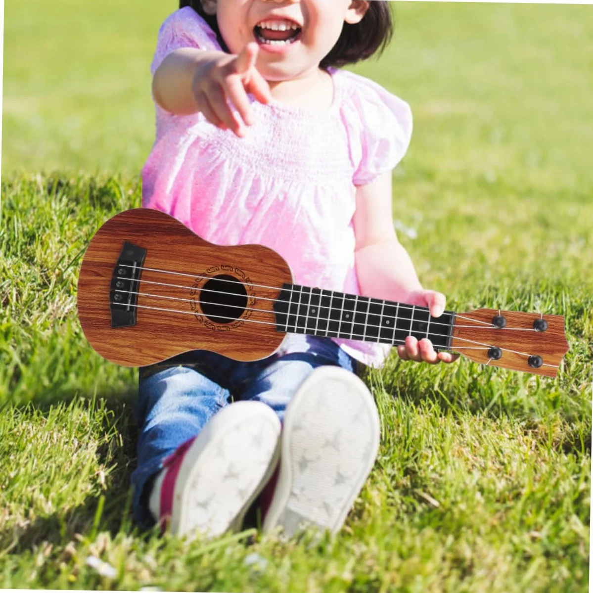 Ukelele De Juguete Infantil Diseño Realista Instrumento Musical para Niño para Mini Niño y