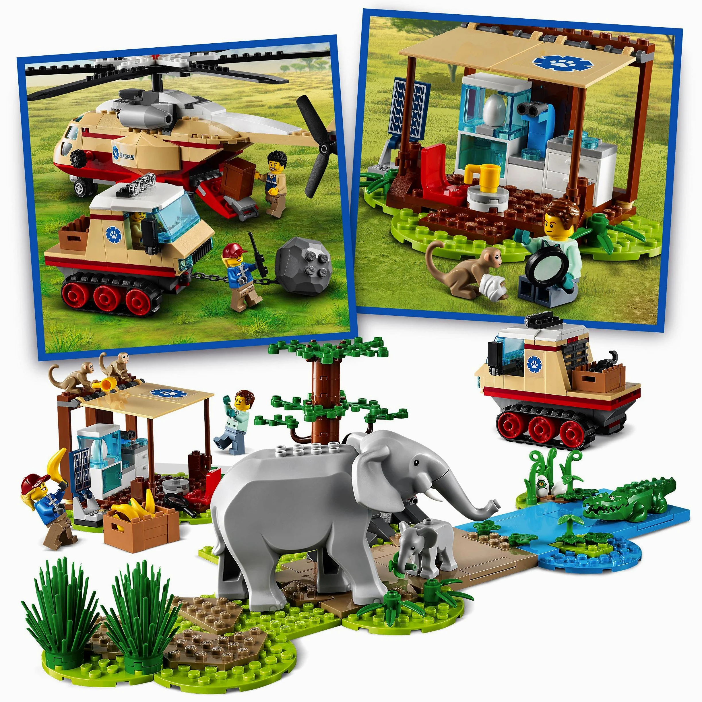 LEGO 60302 City Wildlife Rescate de la Fauna Salvaje, Operación