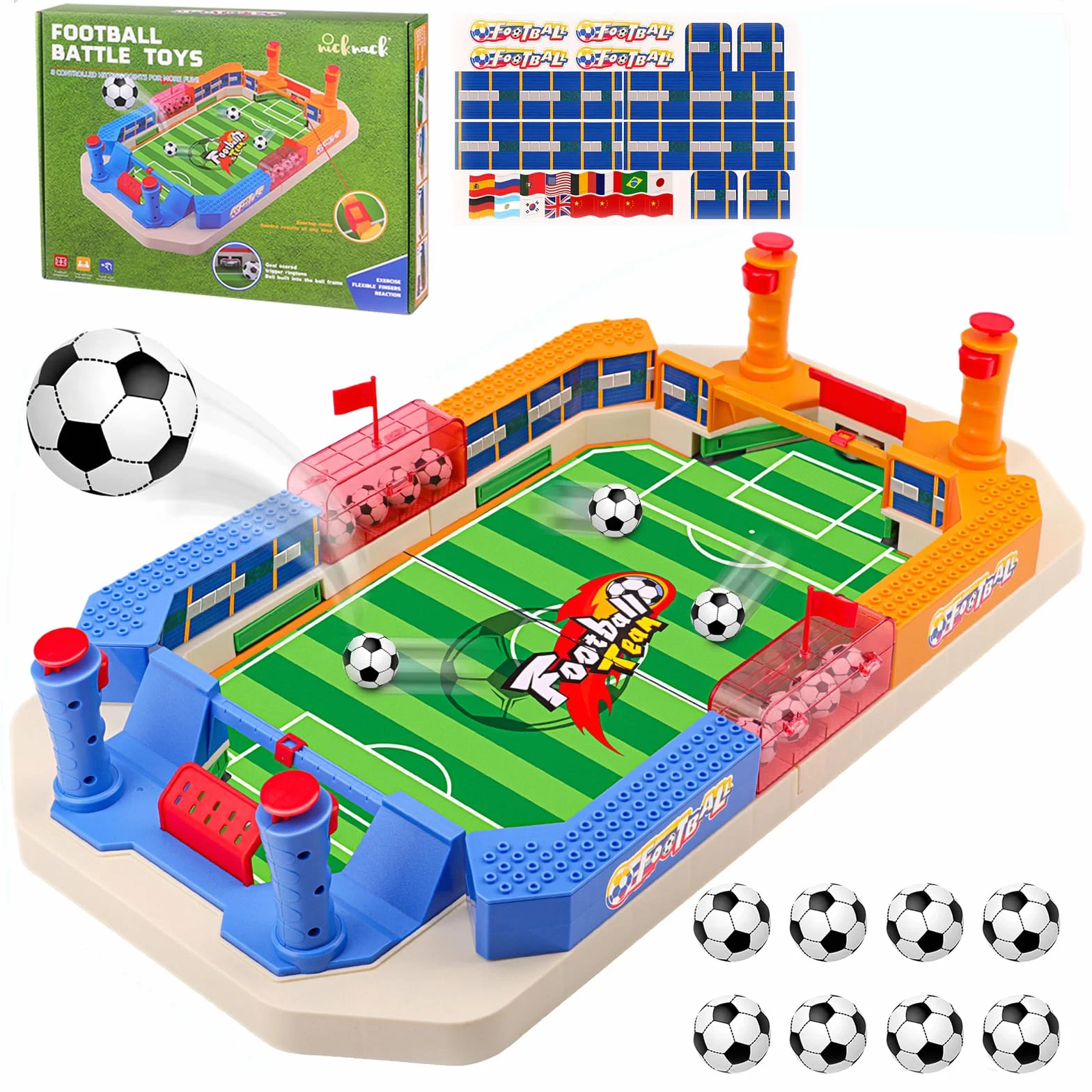 nicknack Juego de Mesa de Fútbol, Juego de Mesa de Fútbol para Niños, Juegos Familiares Interactivos Regalo para Niños Regalo Reyes