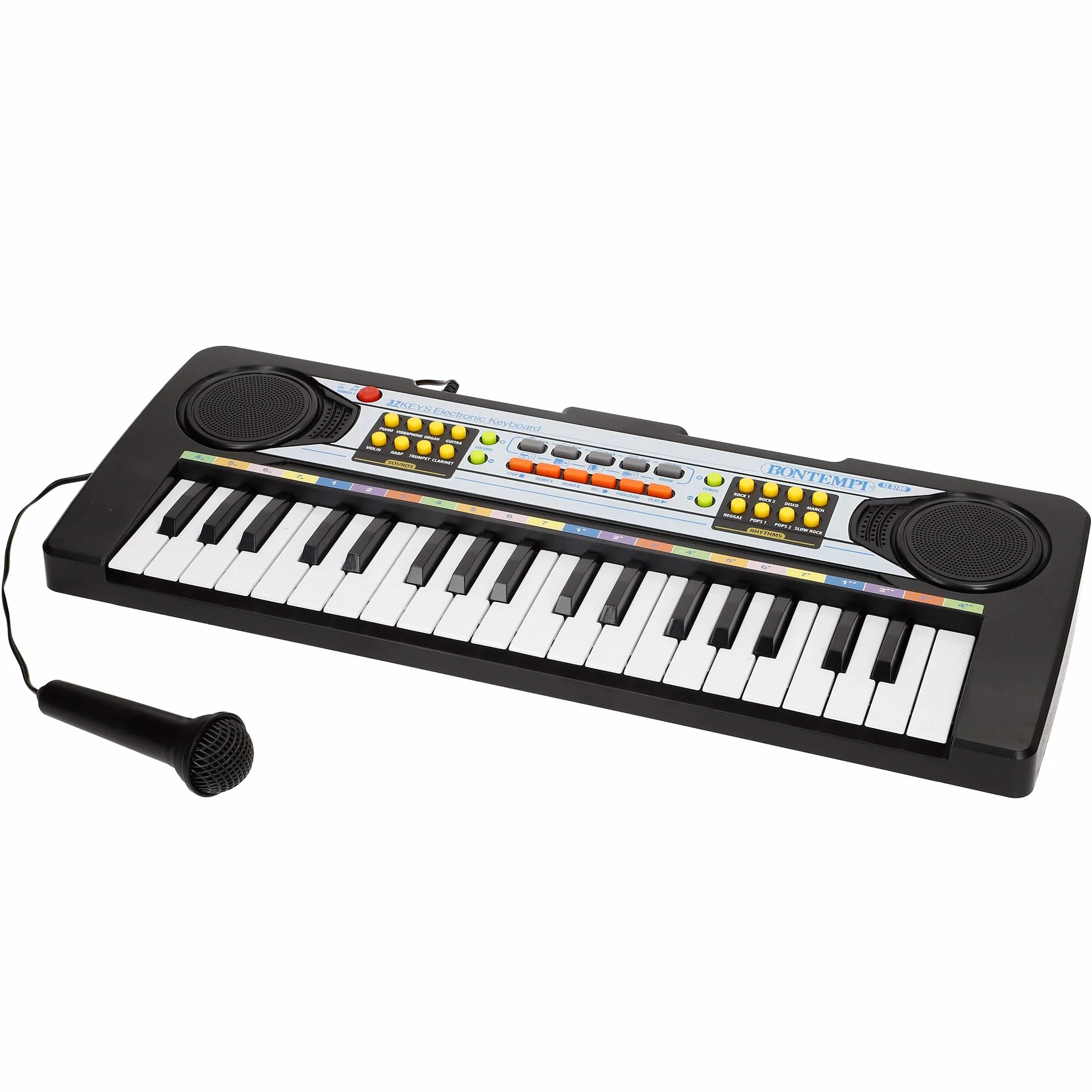 COLORBABY Teclado Piano electrónico c/micrófono 37 Teclas para niños Bontempi (47896)