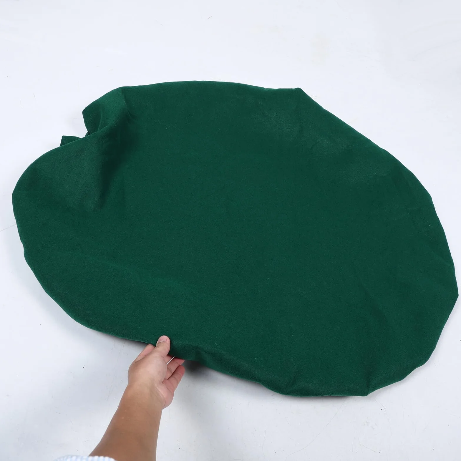 Tapete de Juego de Mesa de Mahjong Antideslizante y Fácil de Limpiar, Mantel Redondo de Fieltro Verde Diseño Grueso para Protección en Eventos Sociales