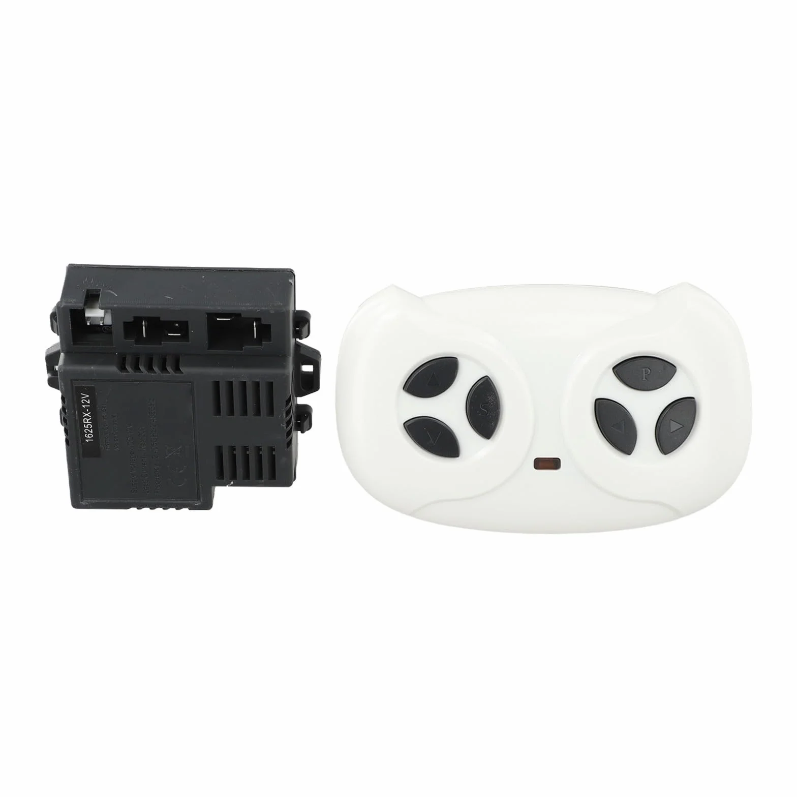 JR1625RX - Juego de receptor de 12 V y control remoto de 2.4 G para autos eléctricos de juguete, repuesto compatible con vehículos eléctricos y juguetes de control remoto (juego completo)
