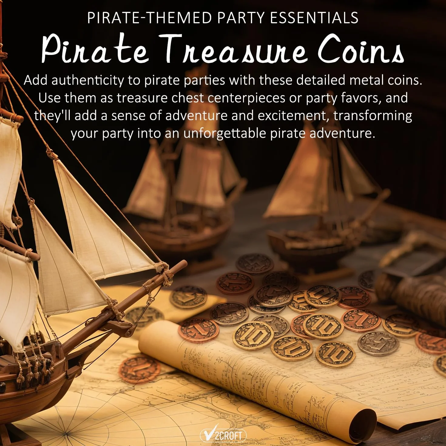 30 monedas de metal para juegos de mesa, fichas doradas y plateadas con valor facial (1, 5, 10) para RPG de mesa, monedas del tesoro para fiesta de juegos piratas, cosplay