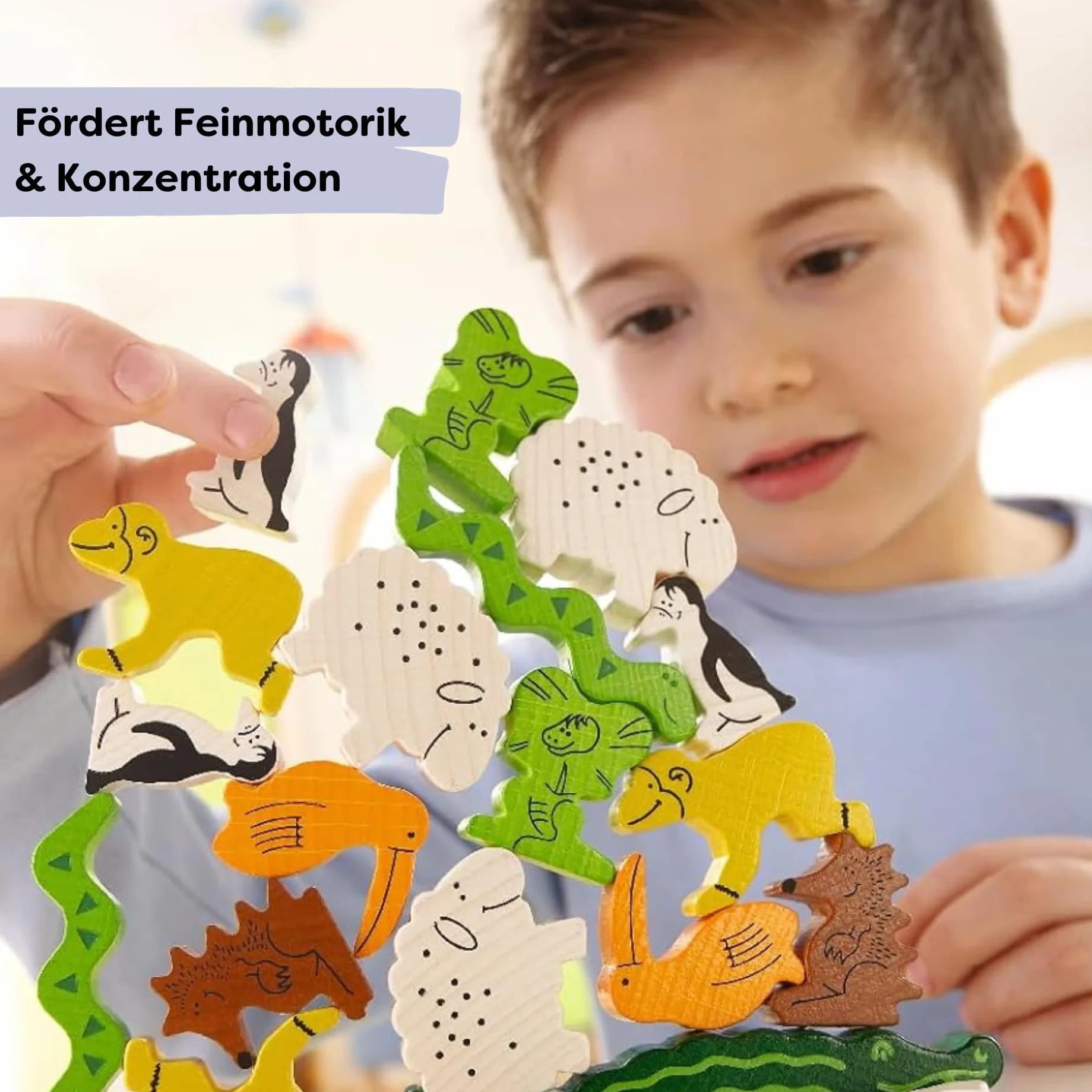 Haba Tier auf Tier Juego Infantil para apilar Animales