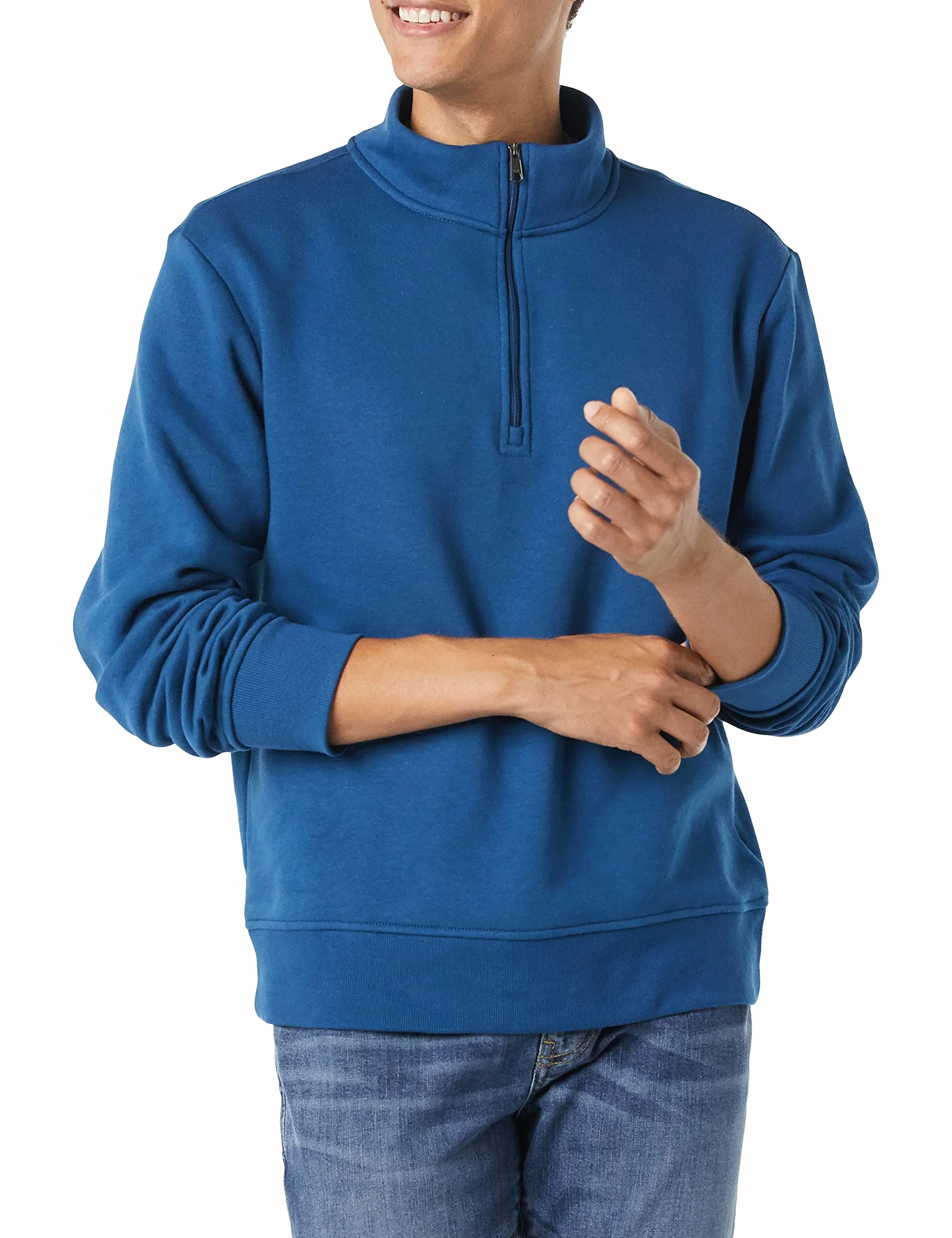 Amazon Essentials Sudadera Hombre Forro Polar Manga Larga Cierre Un Cuarto