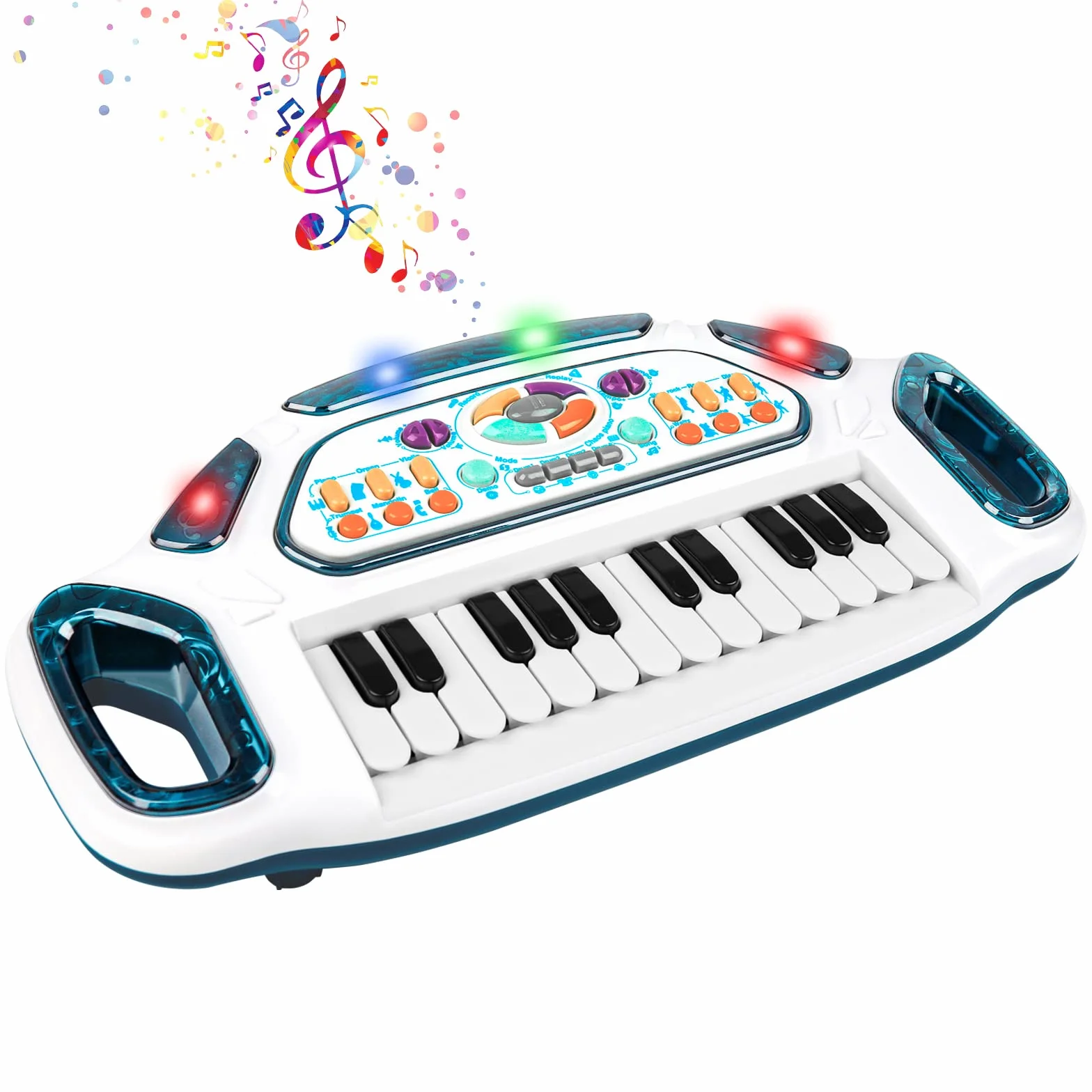 Teclado de juguete de piano para niños pequeños, juguetes multifuncionales para niños, regalos de cumpleaños para niños y niñas de 1 a 6 años