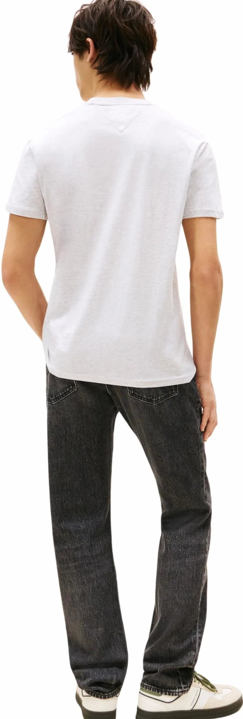 Tommy Jeans Camiseta Hombre Manga Corta Linear Logo Algodón