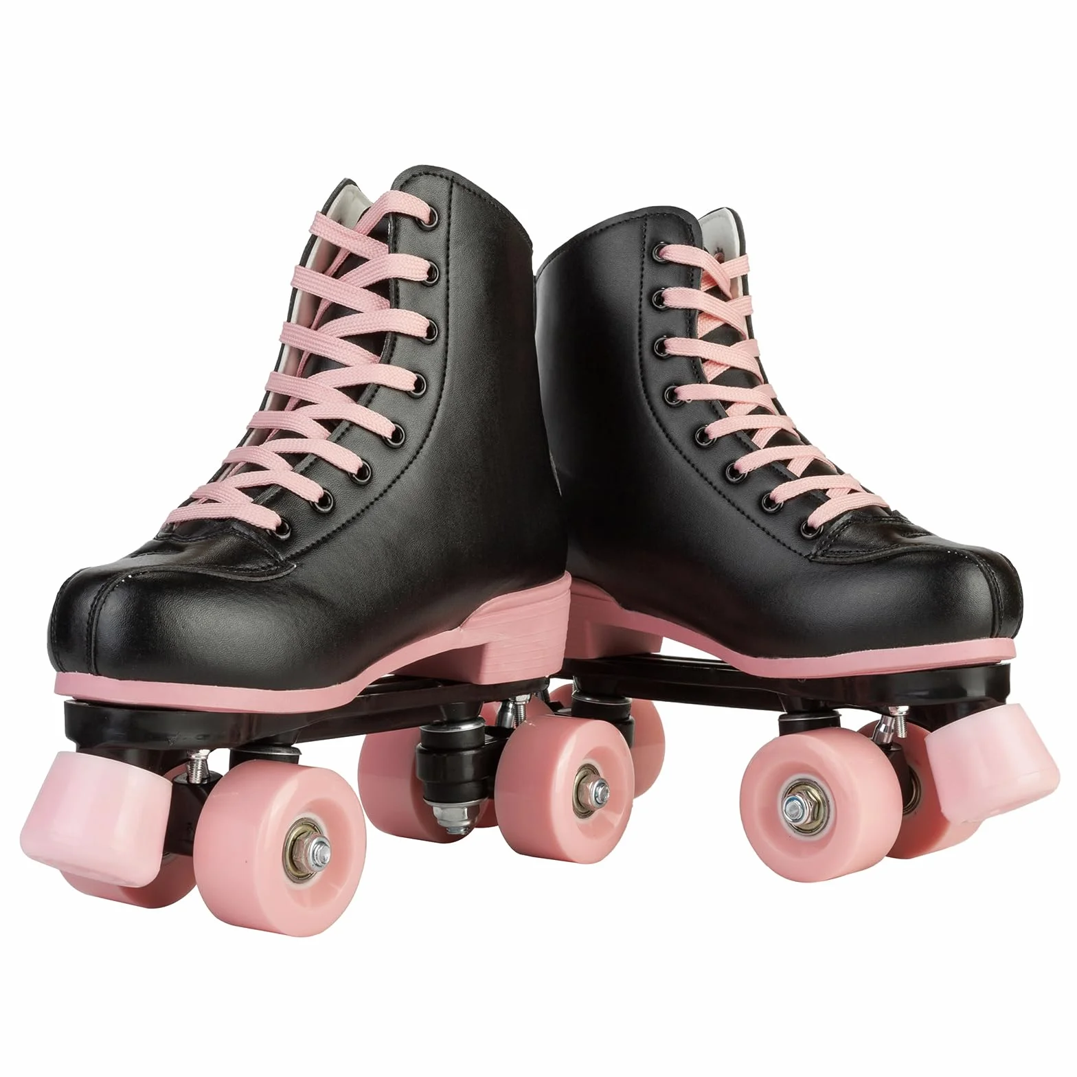 XUDREZ Roller Skates Women Girls Light Up Double Row Pink for Youth Adult Beginner