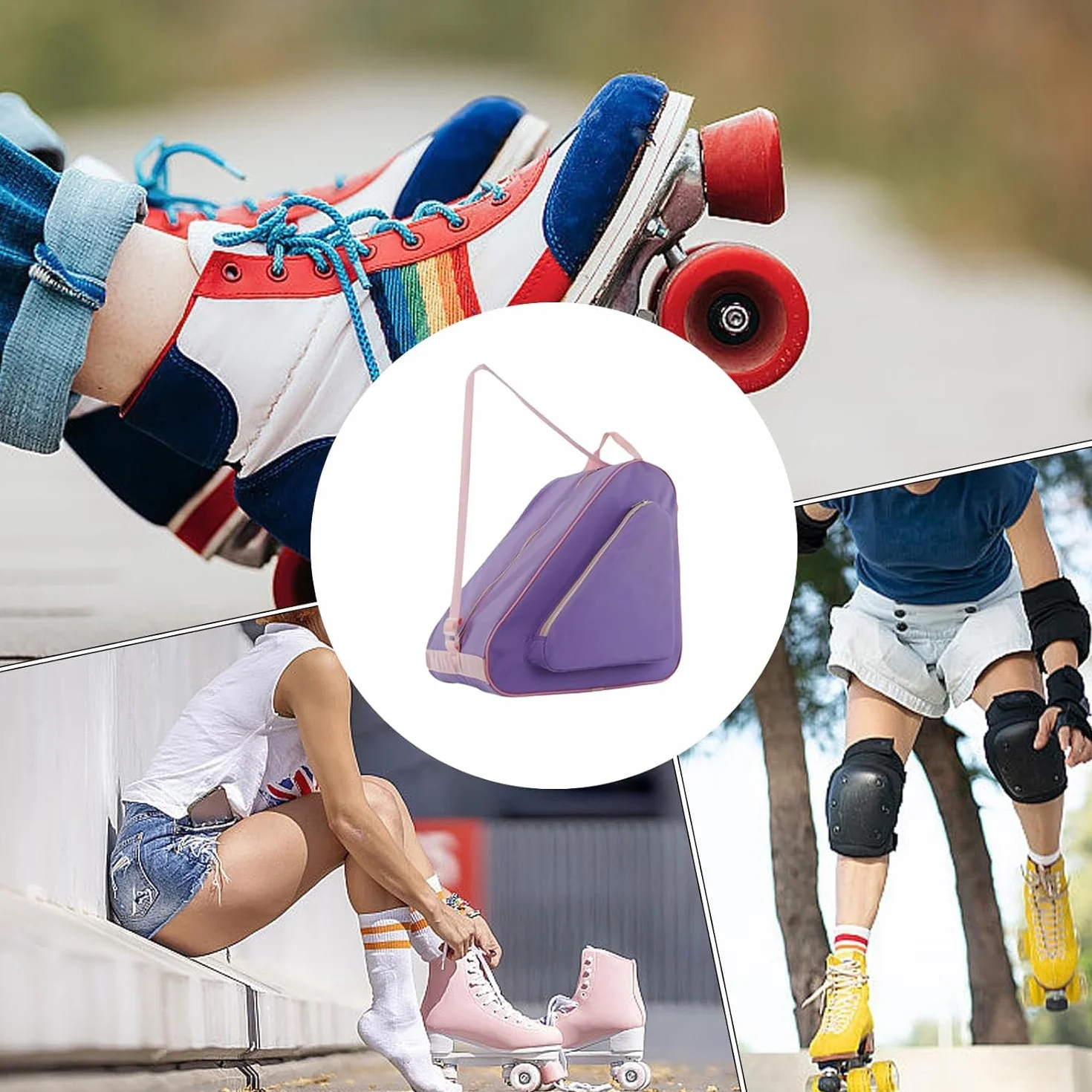 Bolsa para Patines de Ruedas Impermeable con Correas Ajustables