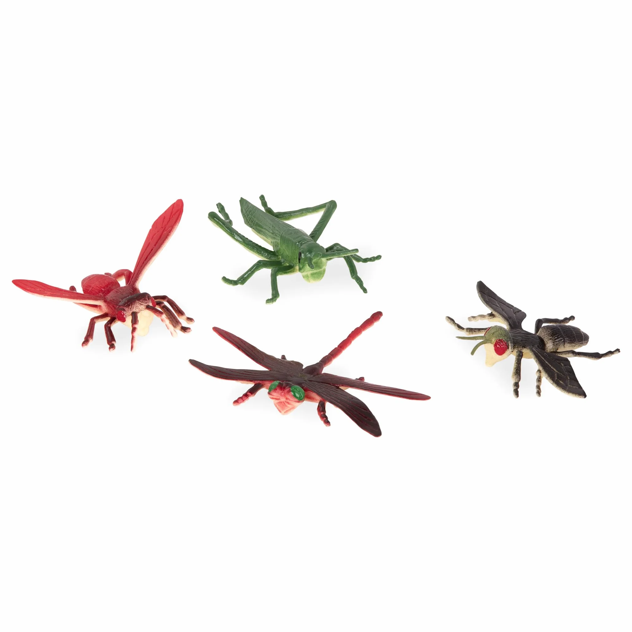 Terra 60 piezas figuras animales insectos arañas juguete set tarántula saltamontes escorpión libélula