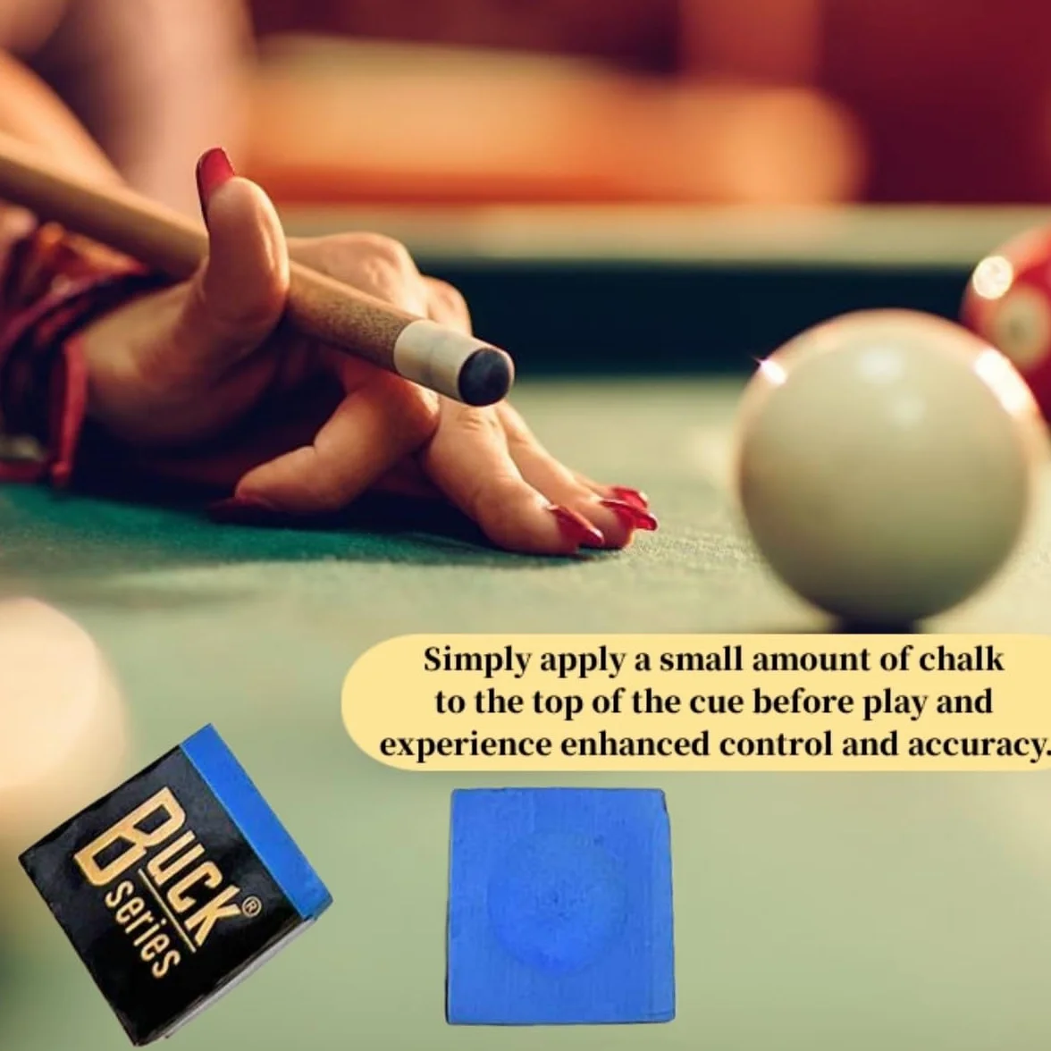 Tokaneit Tiza De Billar Profesional 12 Piezas Azul para Tacos Snooker