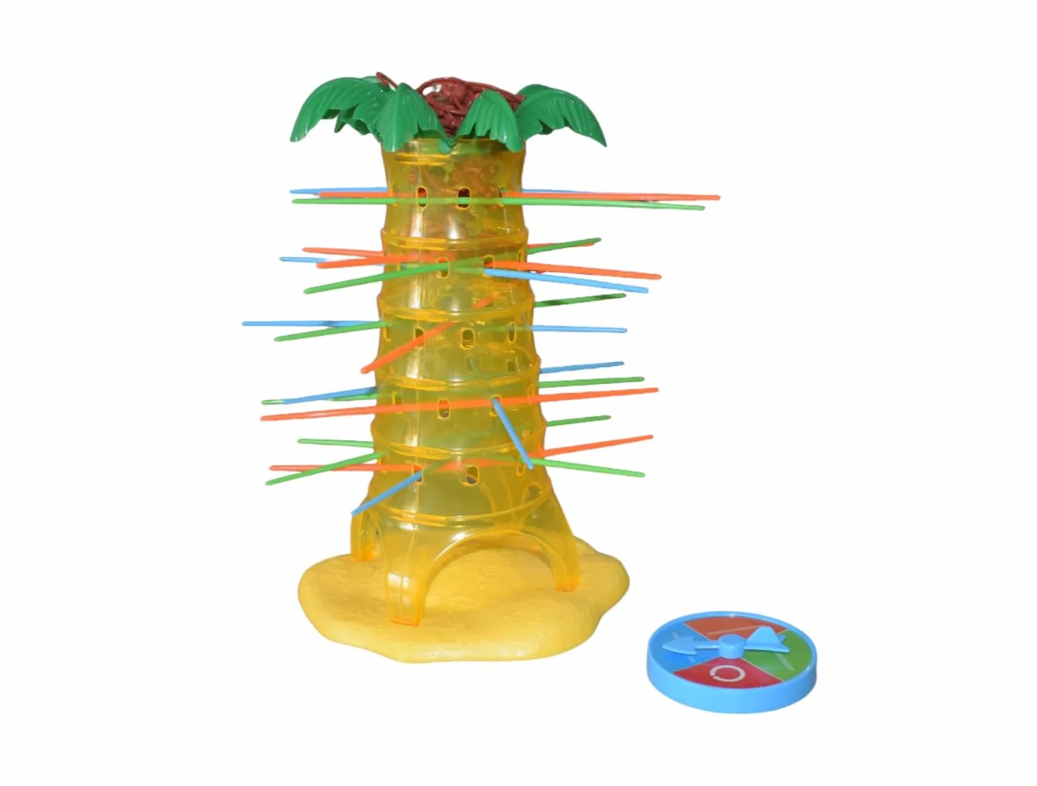 JAMERPD Monos Locos Juegos de Mesa - Juegos de Mesa niños +3 años, 2-4 Jugadores - Juegos para Regalo para niños Juguete Interactivo Tumblin' Monkeys. Entretenimiento y coordinación Ojo-Mano.