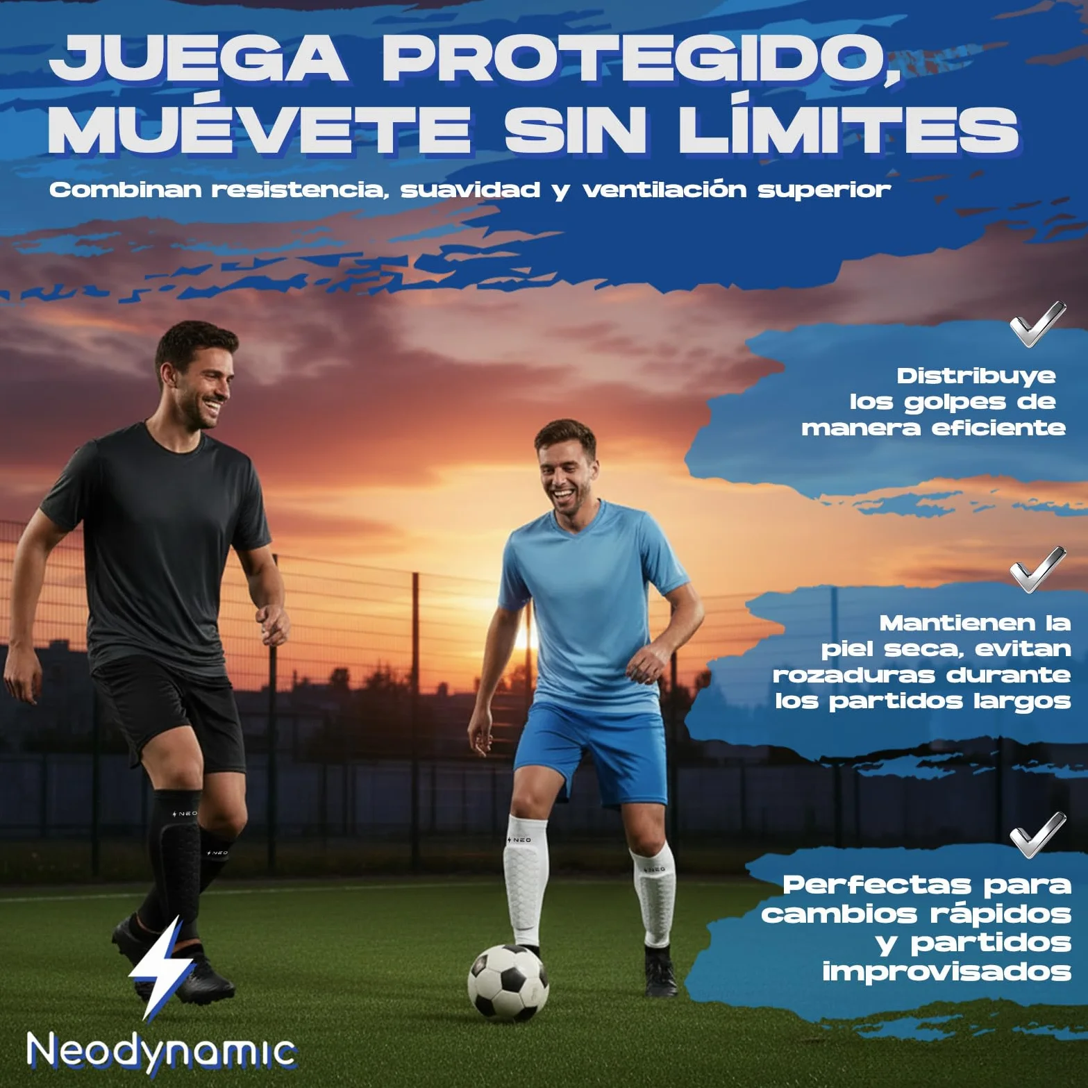 Espinilleras Fútbol Premium Protección Pantorrilla Transpirable Antigolpes Adultos Niños