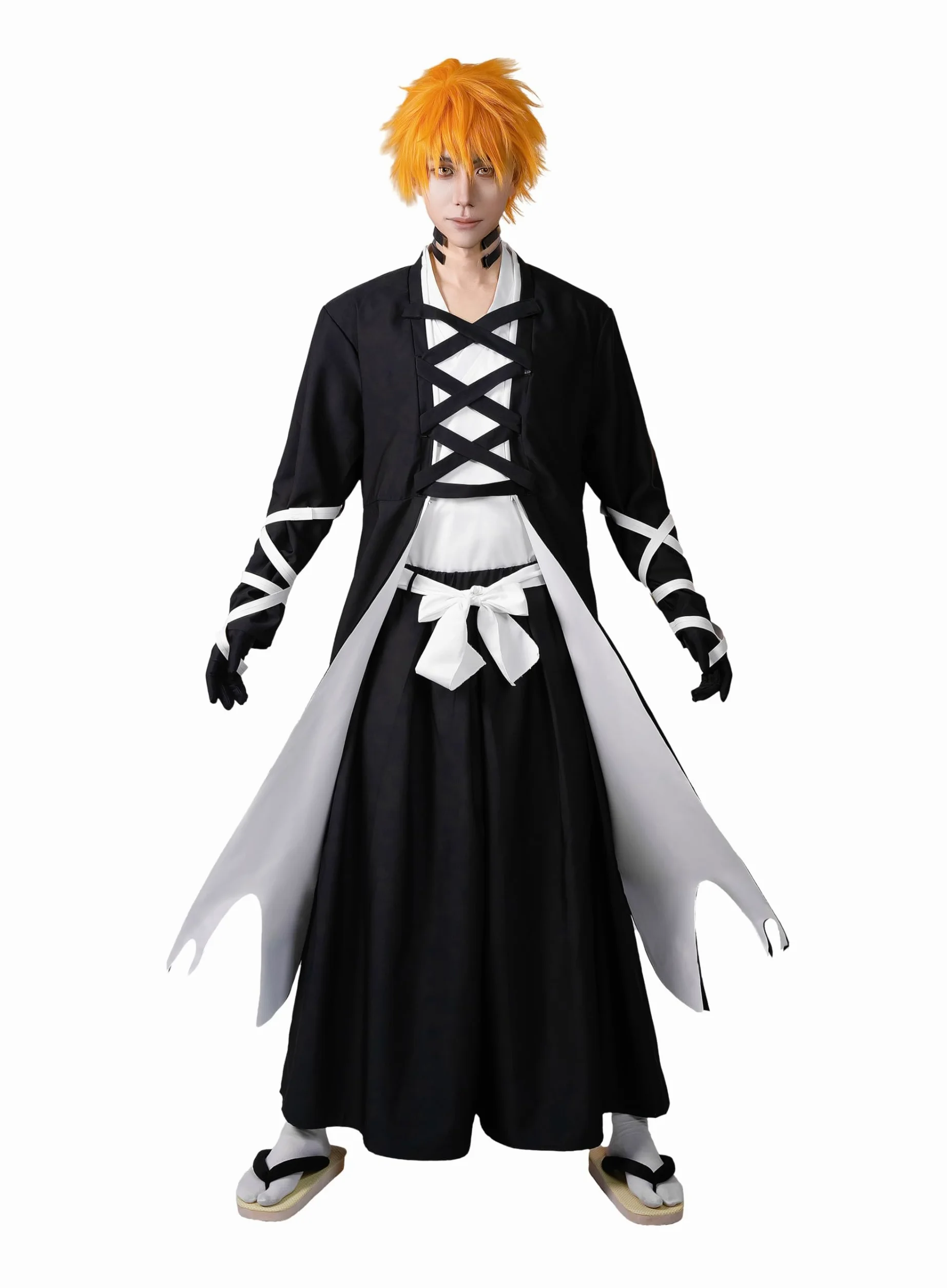 OSIAS Hombres Anime Upgraded Kurosaki Ichigo Disfraz de Cosplay