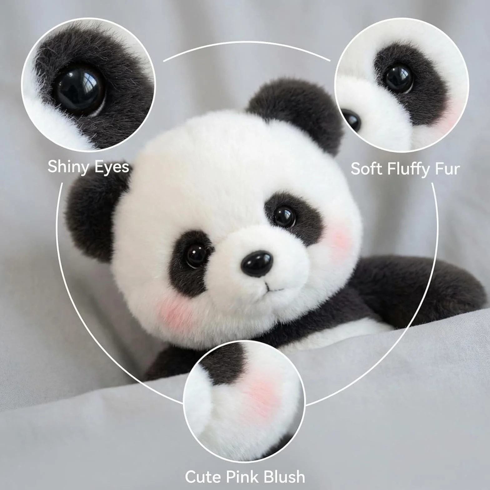 Genérico Running Panda Plush - Interactive Moving Legs Stuffed Animal For Adult Stress Relief & Desk Decor, Room Decor