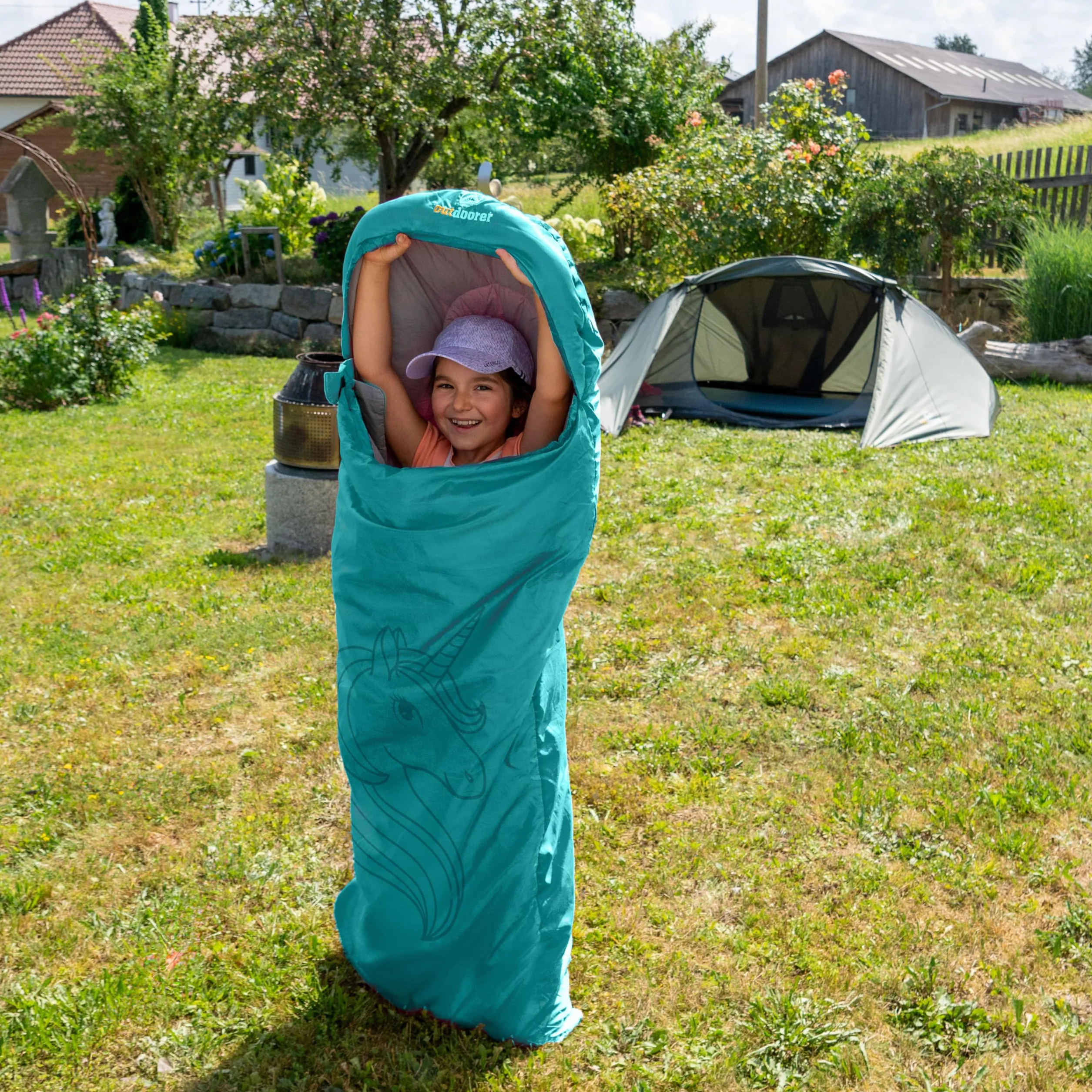outdoorer Saco de dormir infantil Dream Express con forro de algodón