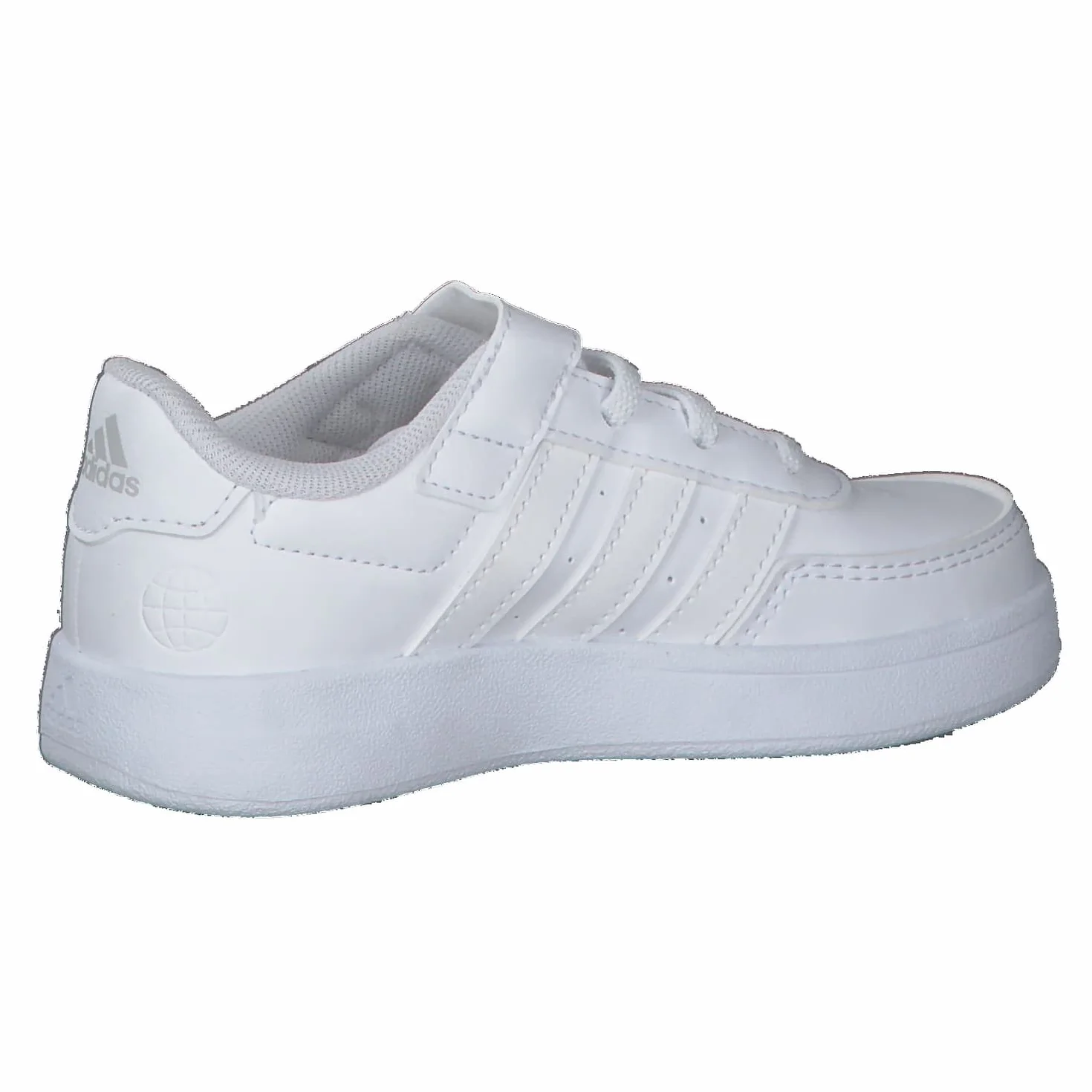 adidas Breaknet Lifestyle Court Elastic Lace and Top Strap Shoes, Cloud White/Grey One, 37 1/3 EU