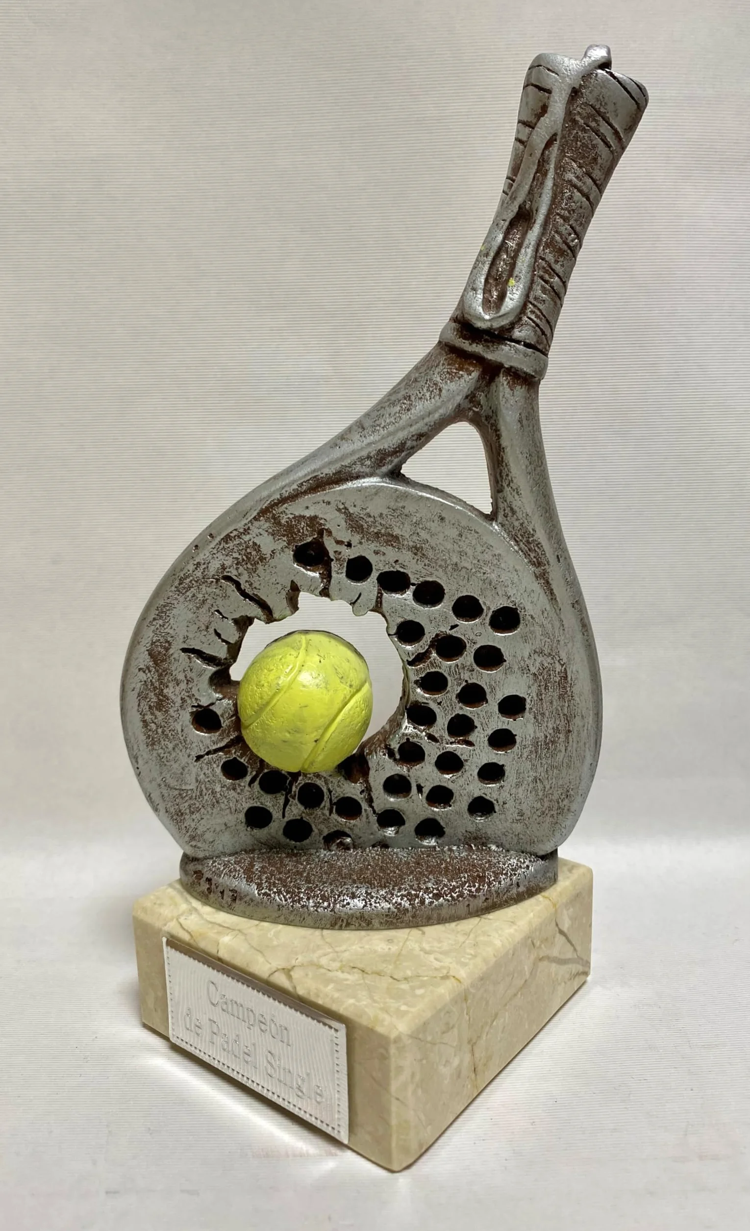 Trofeo Padel Pequeño GRABADO Premio pala de pádel 20 cm
