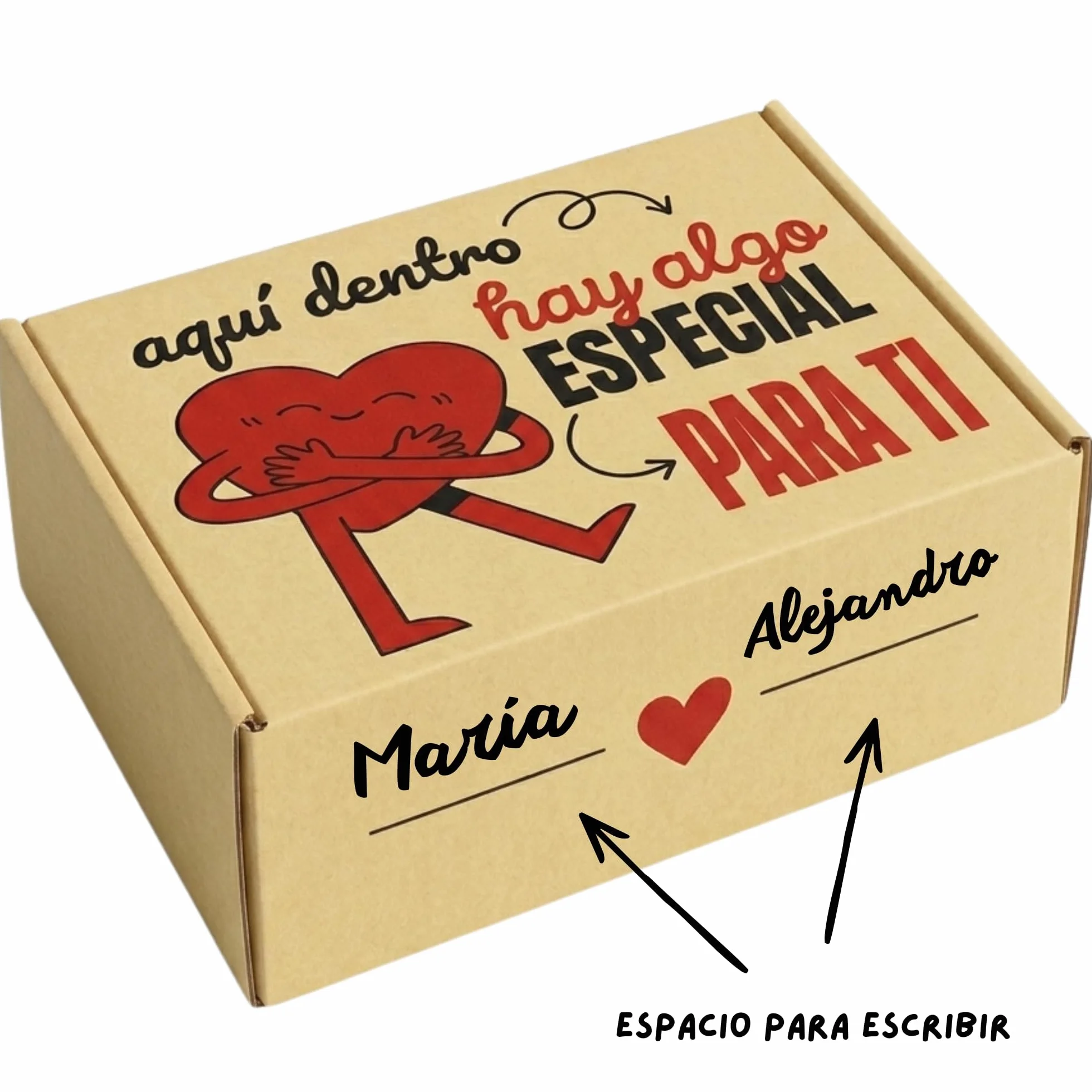 Peluchilandia Regalos Originales para Mujer y Amigas - Osito de Peluche con Mensaje Emotivo en Caja Regalo - Detalle para Cumpleaños, Enamorados o Día de la Madre (MARRÓN)