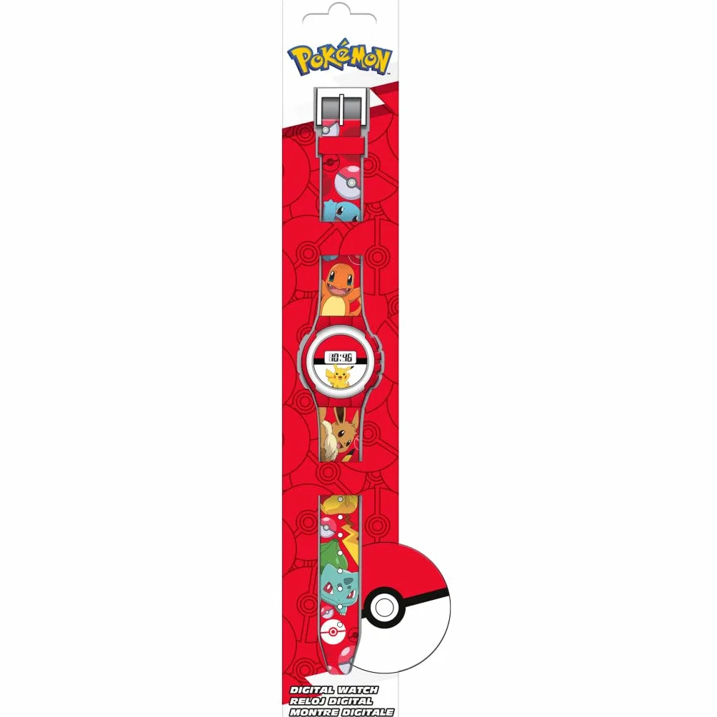 Euroswan Reloj Digital Infantil 21cm Compatible Pokémon para Niño Niña Regalo