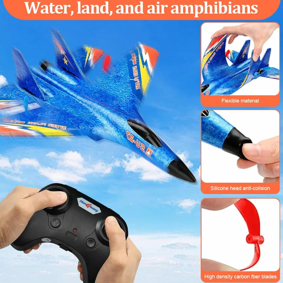 Avión RC SU37 2.4GHz - Modelo de Control Remoto para Niños y Novatos