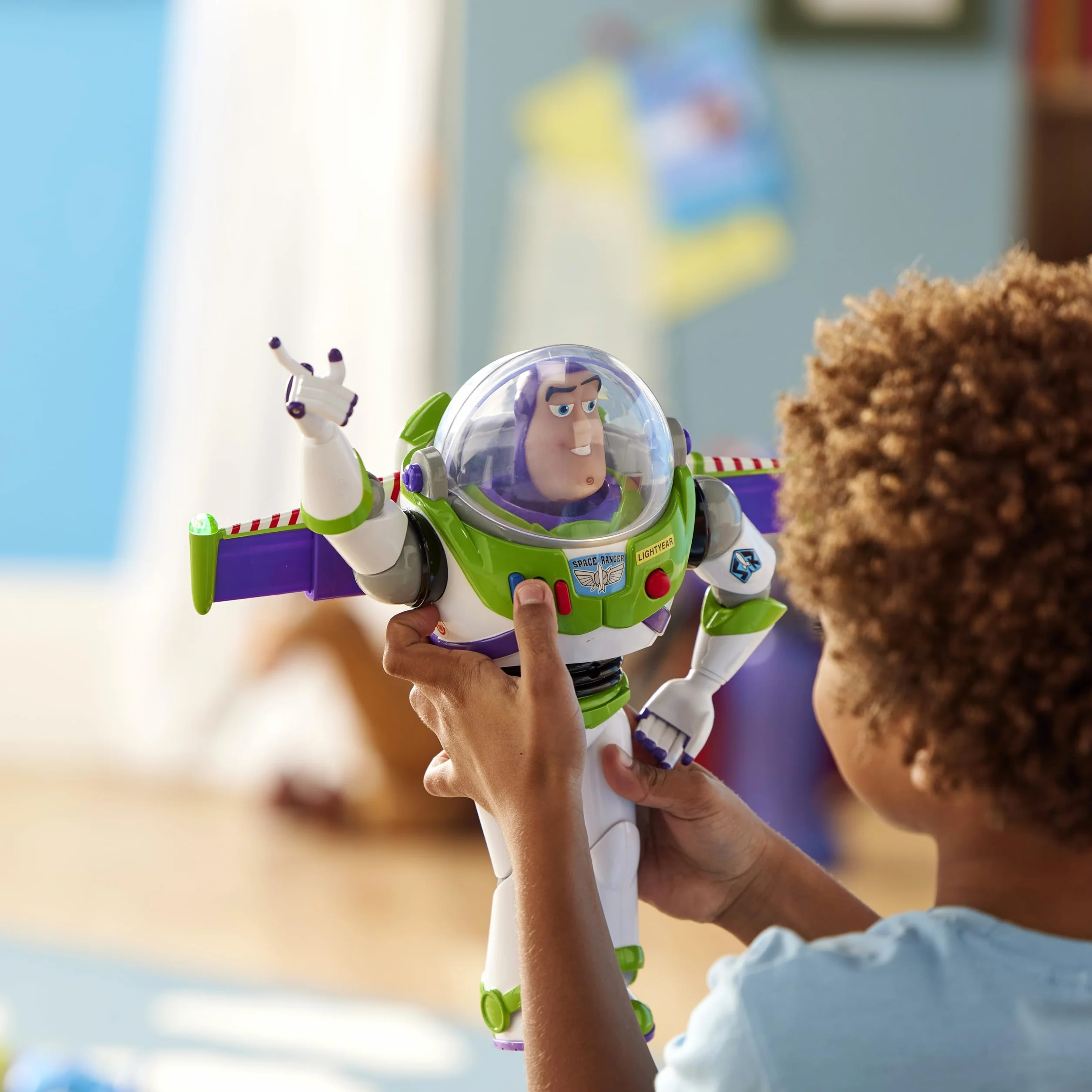 Disney Store Toy Story Buzz Lightyear Figura Acción Parlante 36 cm Juguete Guardián Espacial 15 Frases