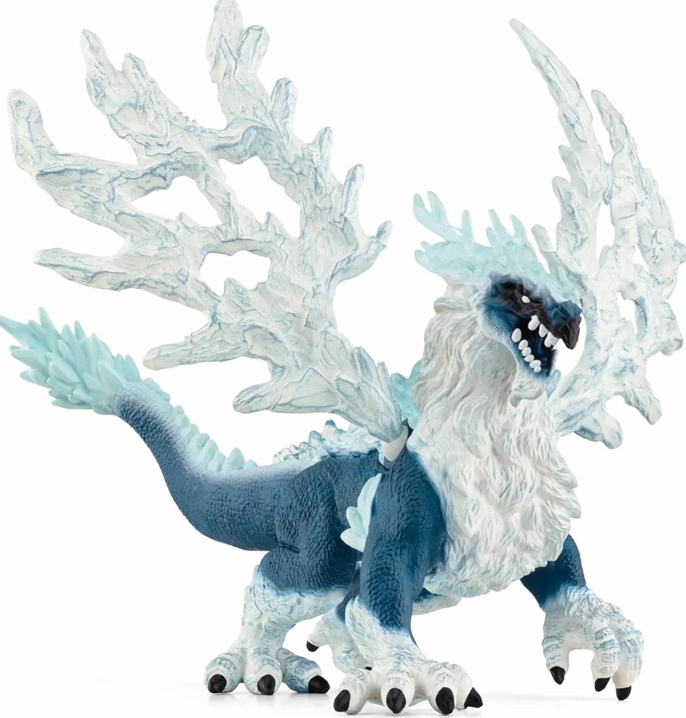 Schleich ELDRADOR Creatures | Dragón de Hielo 70790 | Figura de Monstruo con alas móviles y Elementos Transparentes | Regalo para niñas y niños | Juguete a Partir de 7 años | 20 x 15 x 13 cm