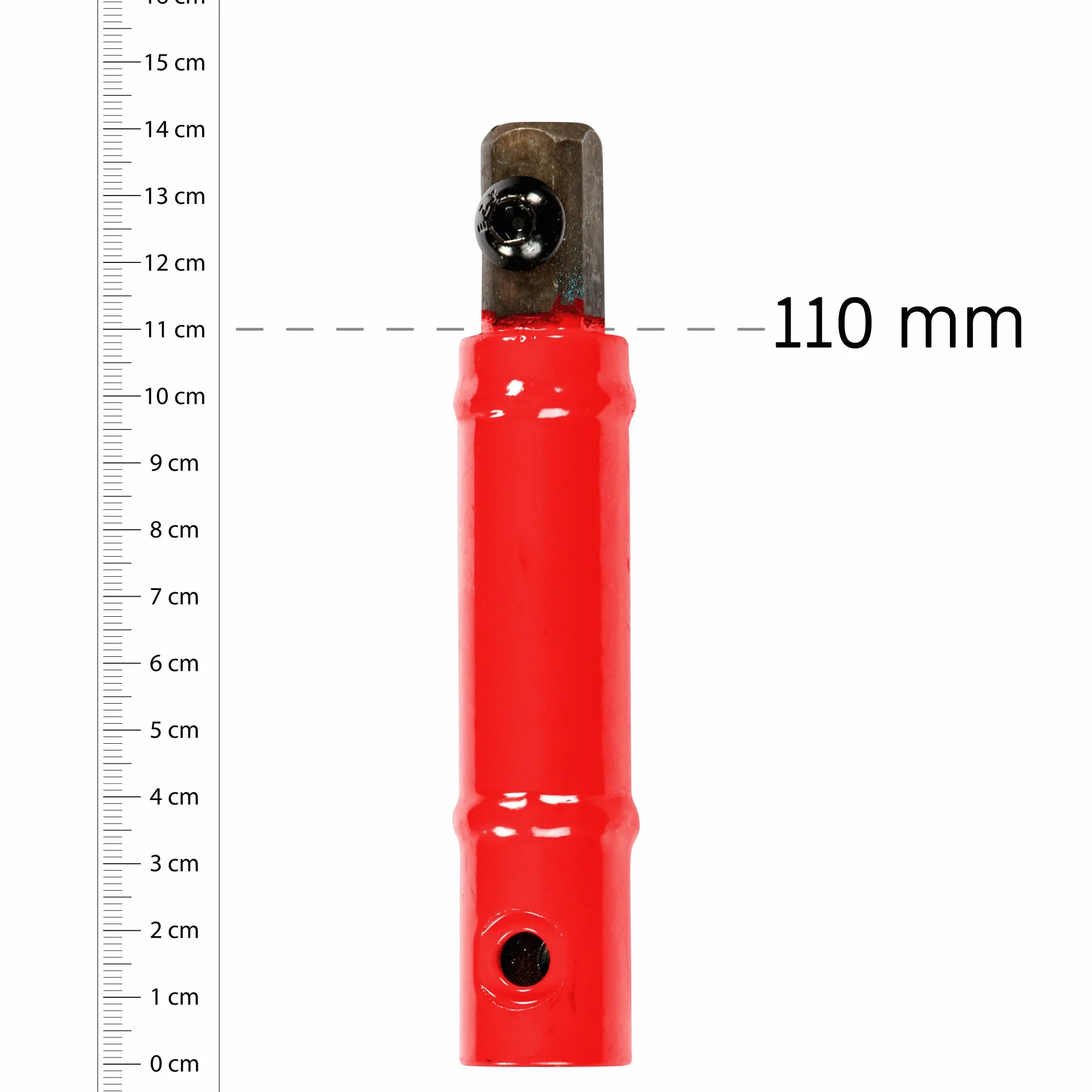 EzyRoller Classic X - Varilla de extensión para patinete a partir de 3 años (rojo, 110 mm)