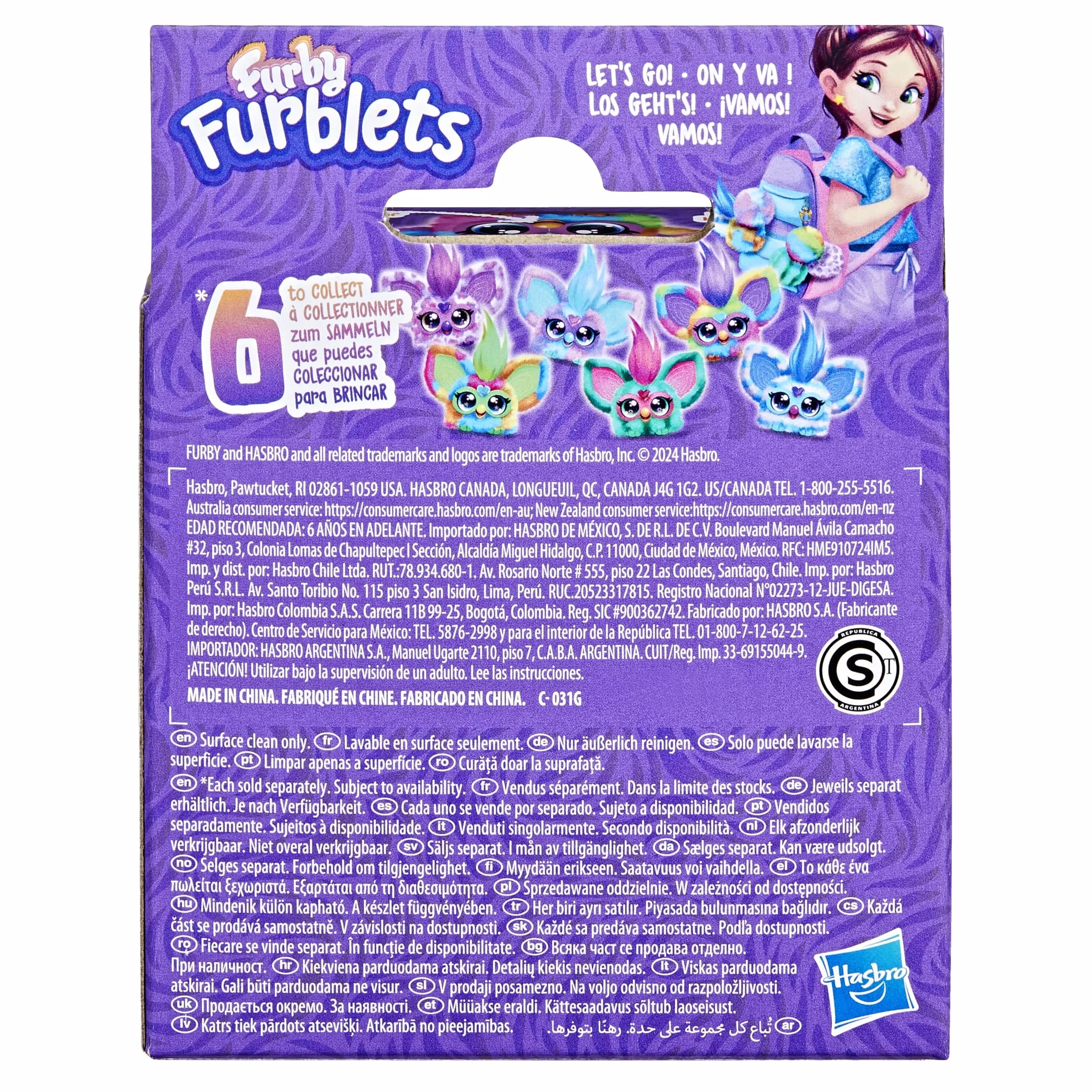 Furby Furblets Ray-Vee Minipeluche electrónico de juguete