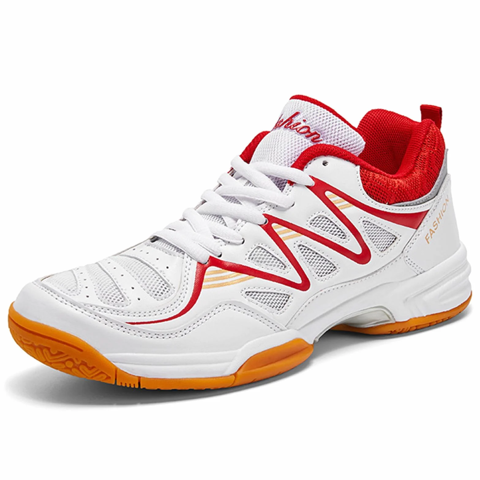 Zapatillas de Tenis Bádminton para Hombres Antideslizantes Ligeras para Interior Rojo 44 EU