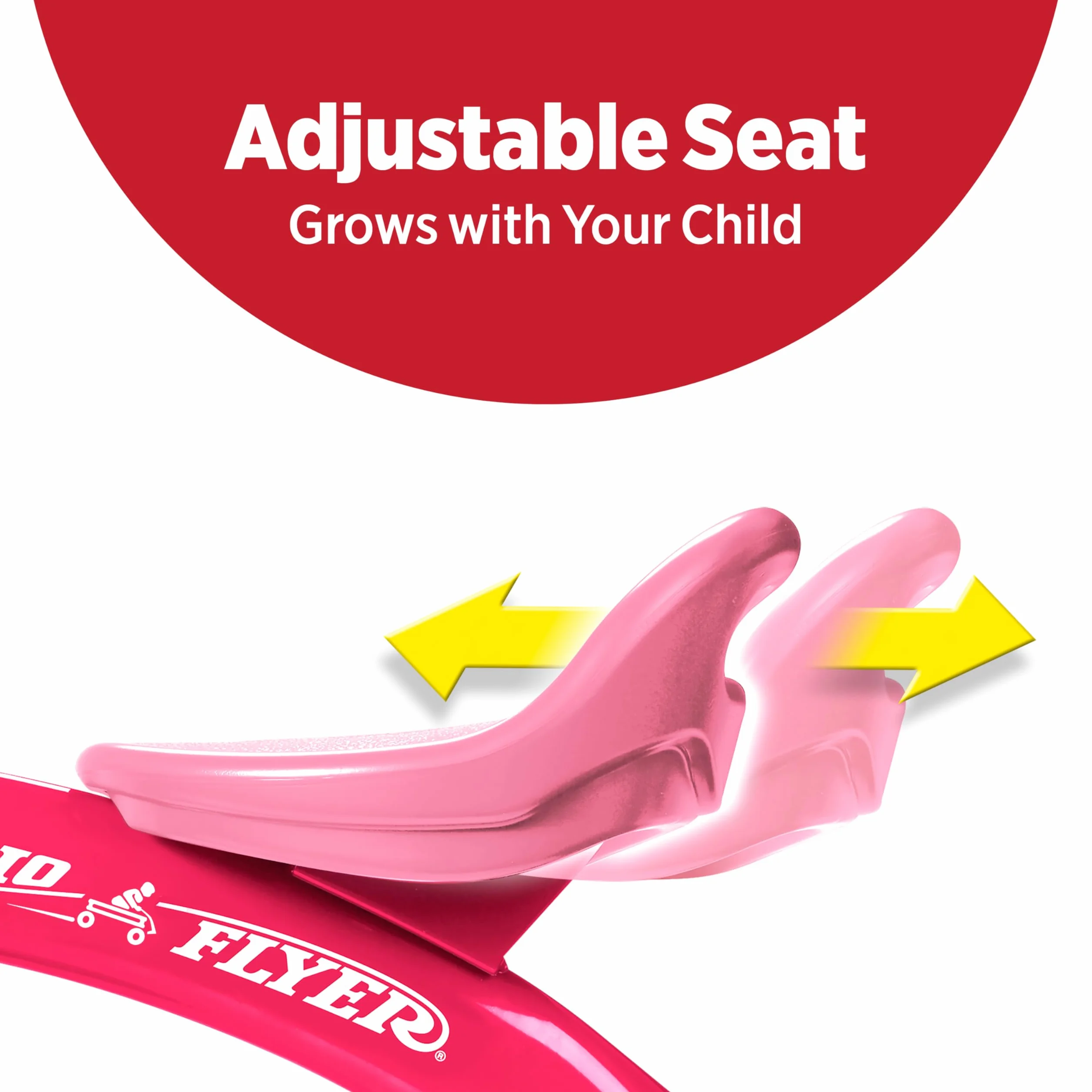 Radio Flyer Triciclo Rosa, Triciclo para niños pequeños al Aire Libre, de 2 ½ a 5 años (Exclusivo de Amazon)