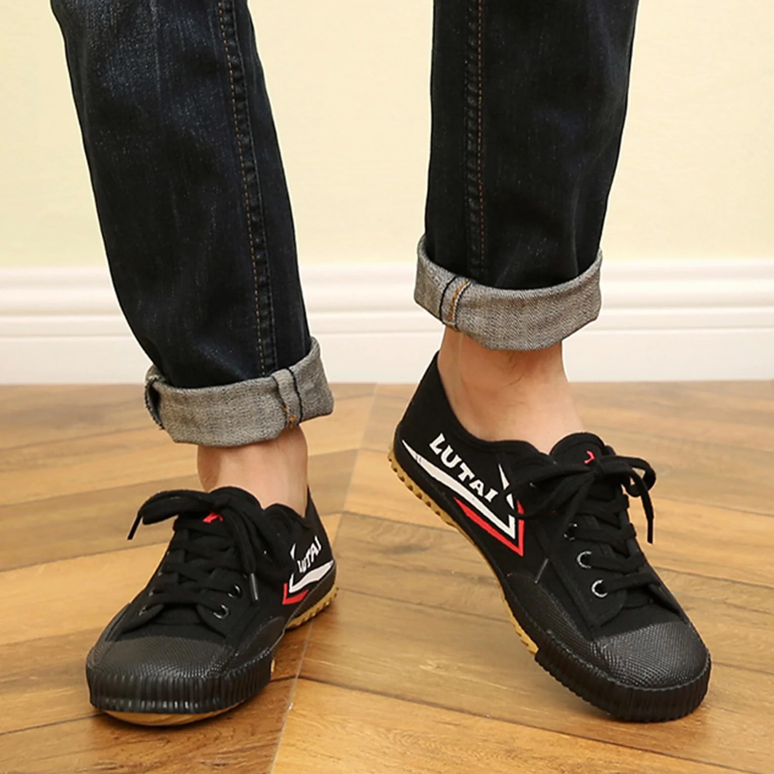 Zapatos de Artes Marciales Tai Chi Kung Fu para Niños y Adultos Zapatillas de Lona Descalzas