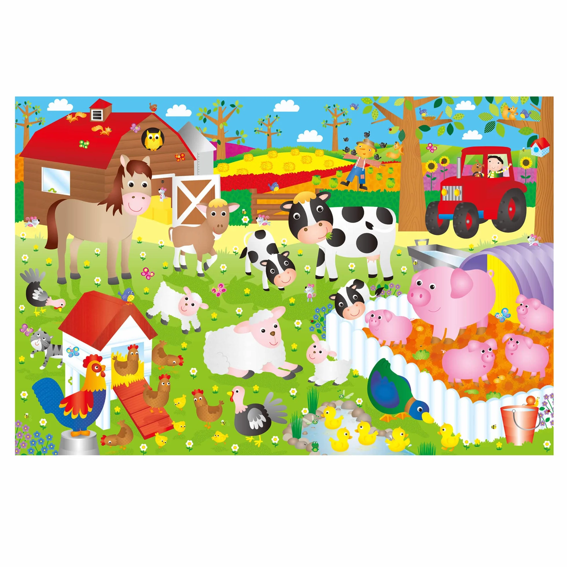 Galt Toys Puzle De Suelo Gigante - Granja