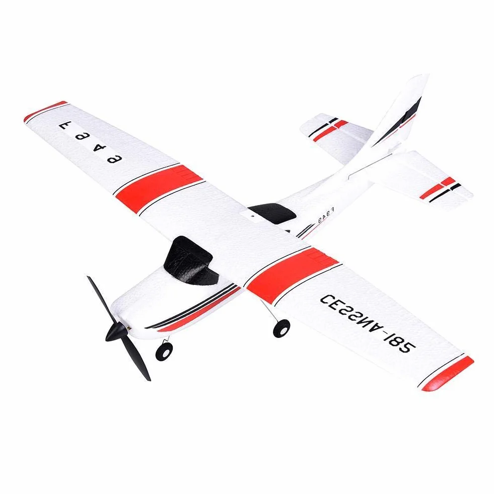 SATKIT WLToys Avión Radio Control Cessna 182 500mm Envergadura 3CH 2.4GHz Listo para Volar Acrobático EPS
