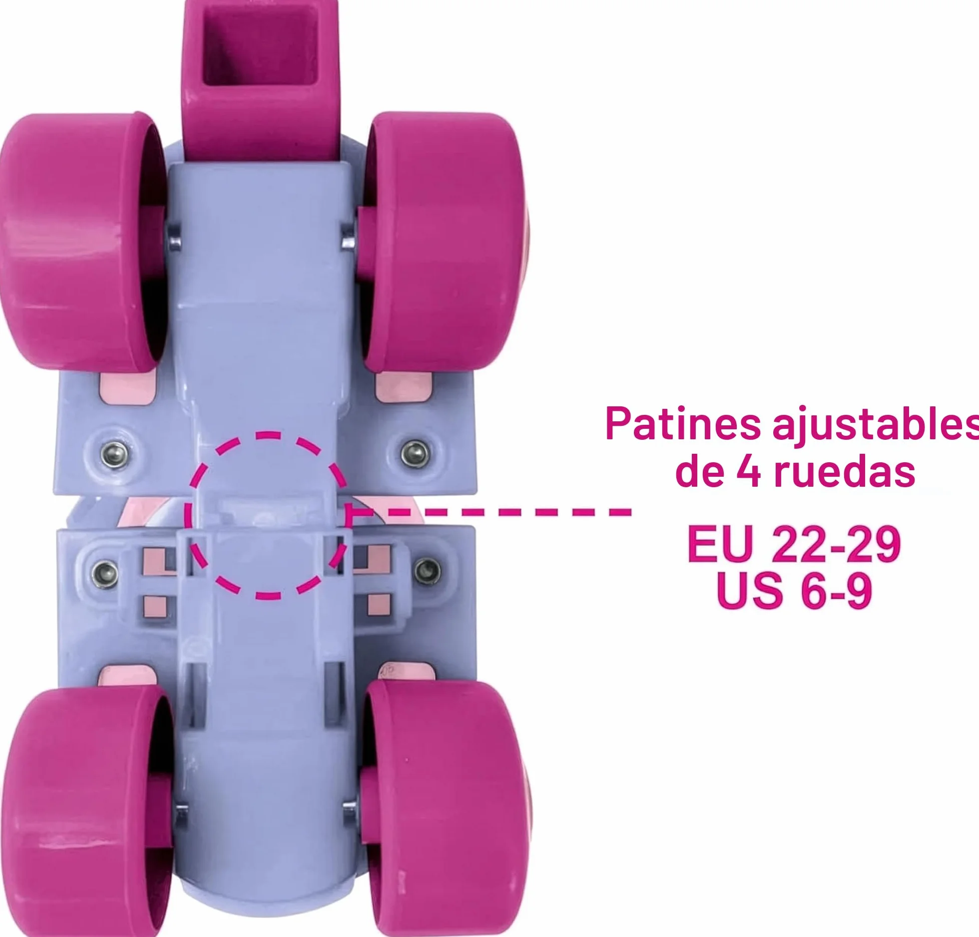 Patines de Ruedas Ajustables Minnie Disney para Niños Talla 22-29