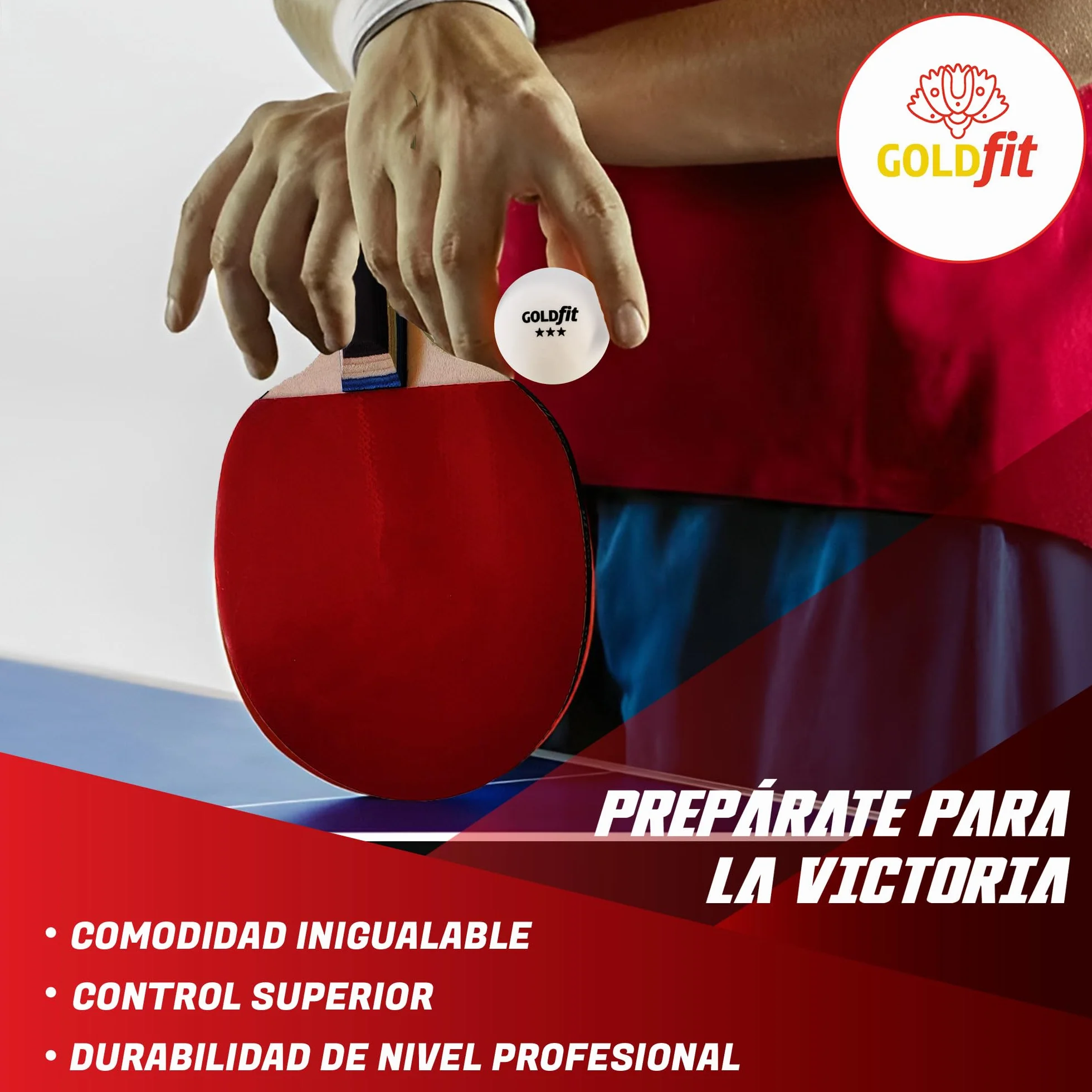 Set de 2 Raquetas de Ping Pong Profesional con 3 Pelotas y Funda