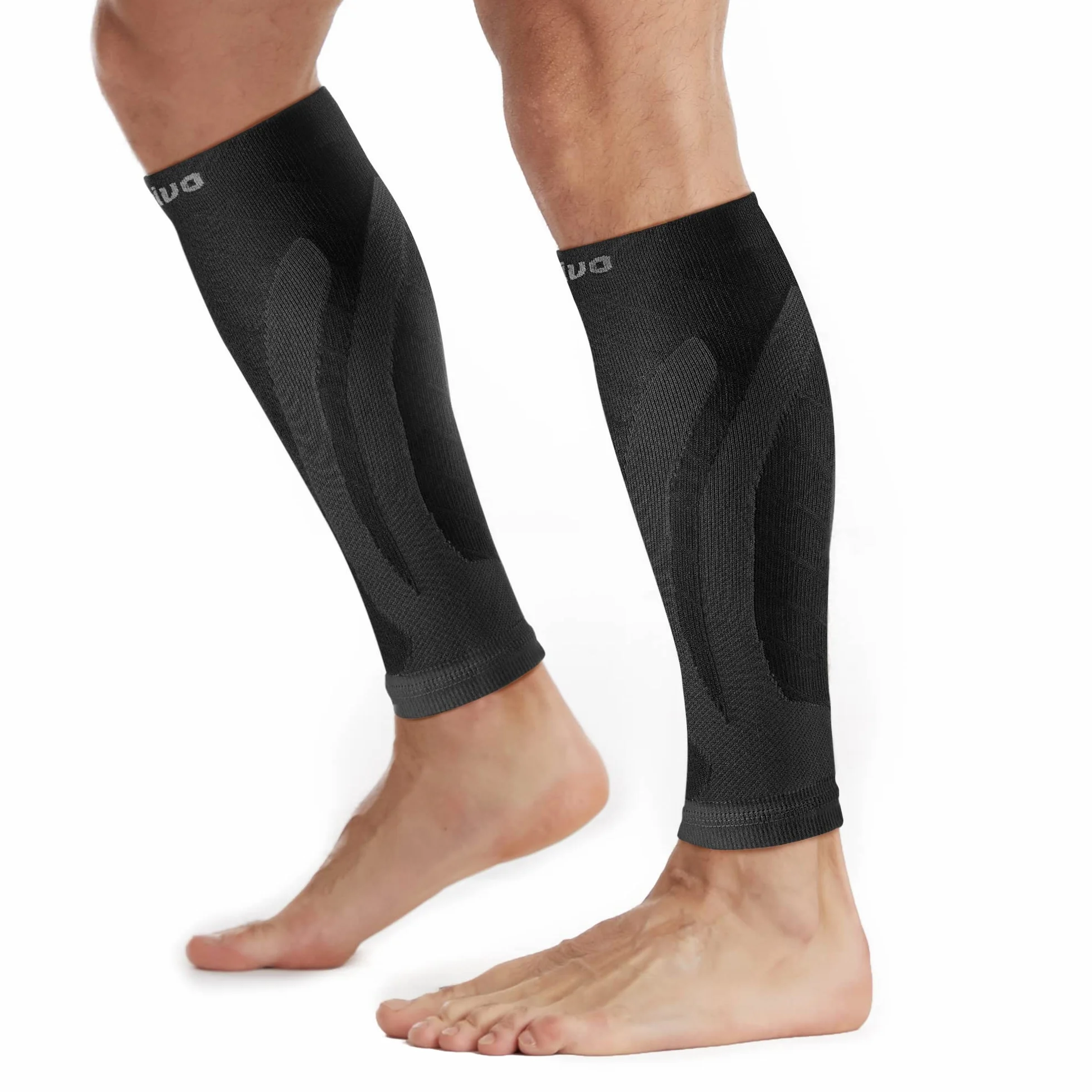 CAMBIVO Medias Compresivas 2 Pares, Calcetines Compresión Mujer Hombre para Deporte Running Ciclismo