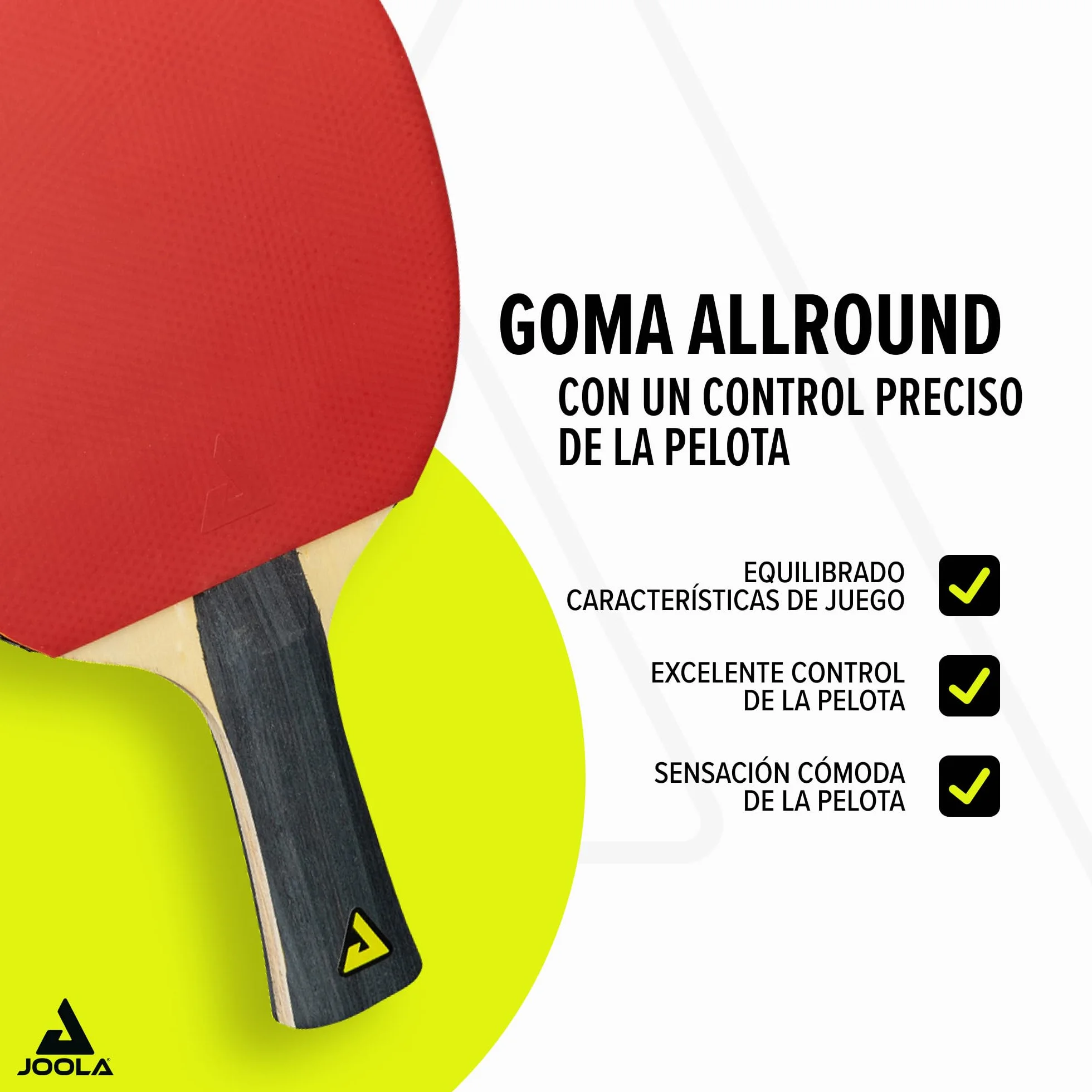 JOOLA Set Tenis de Mesa 4 Palas Pelotas Bolsa Transporte