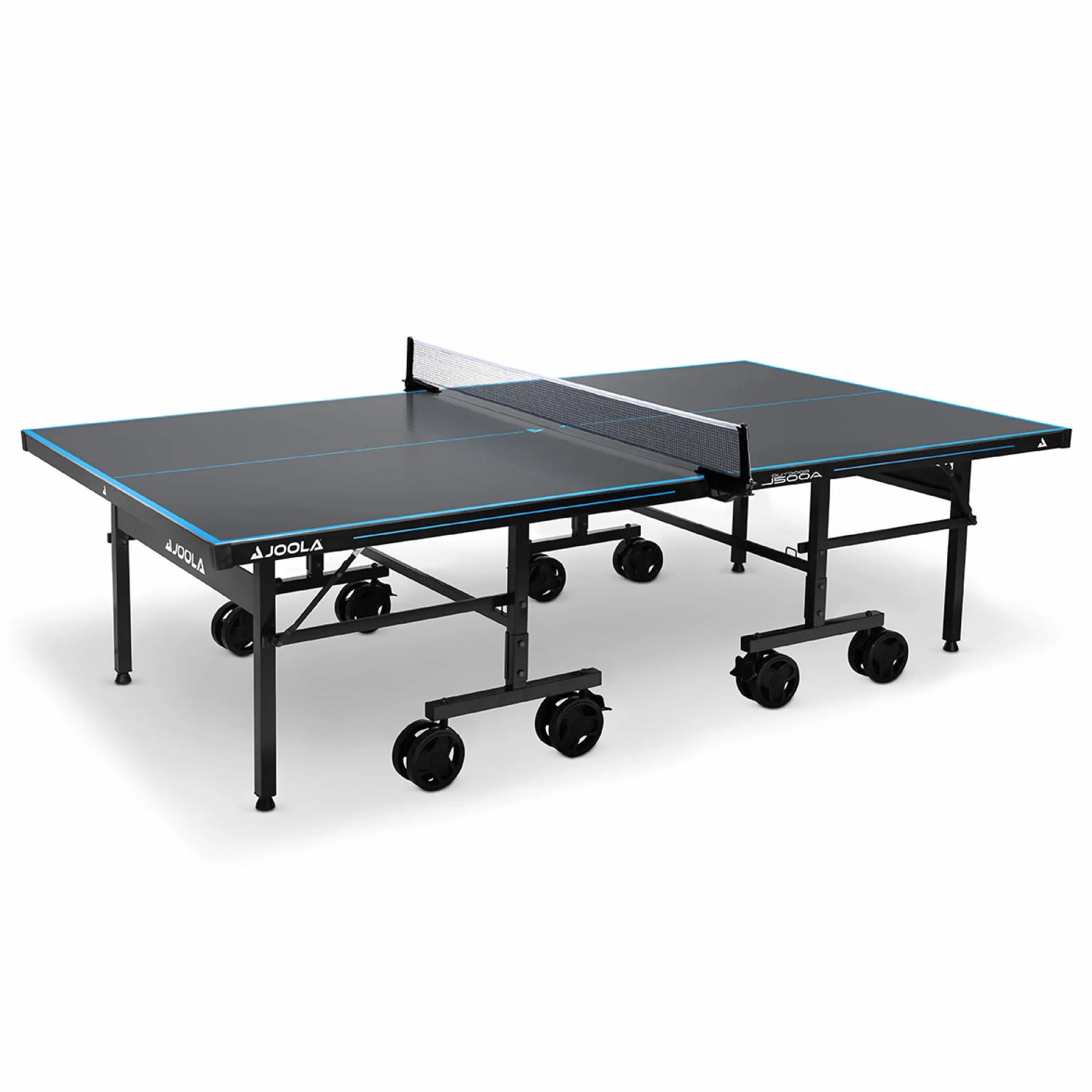 JOOLA Mesa de Ping Pong Profesional J500A Aluminio 6mm Plegable Resistente al Clima con Red