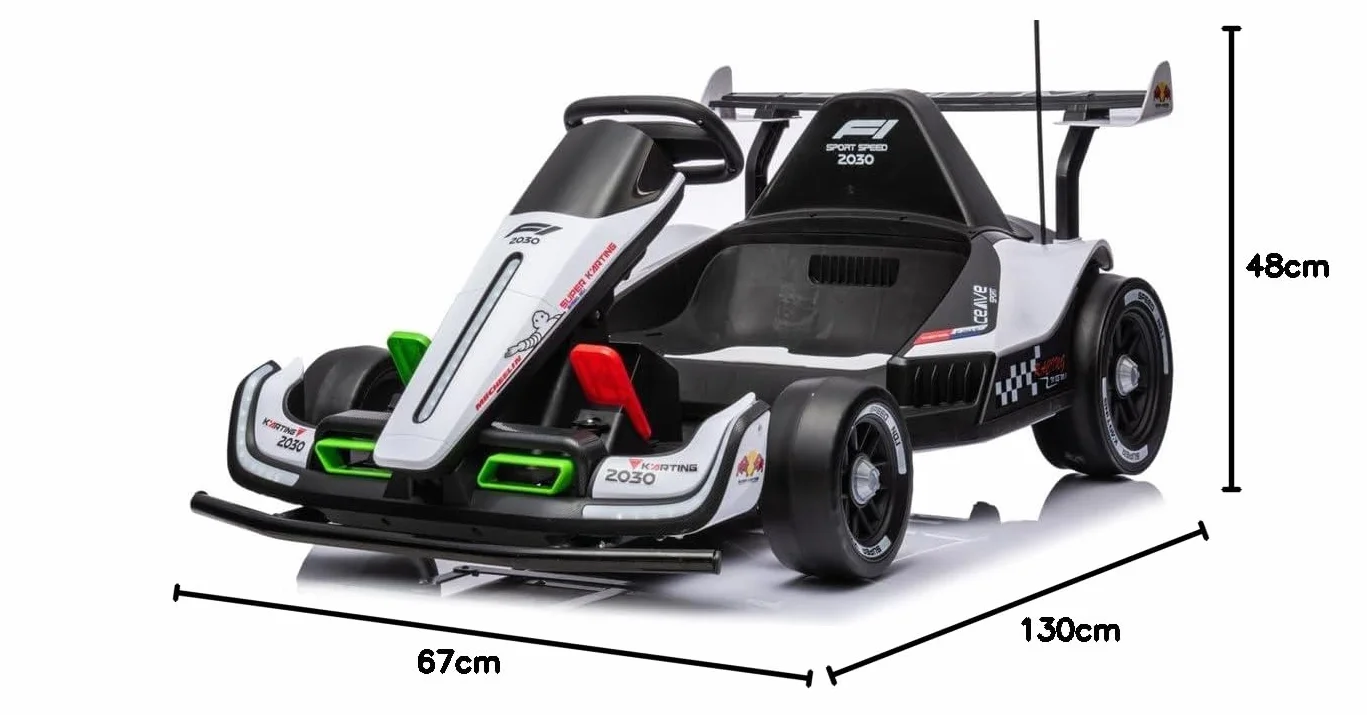 Formula2 Gokart 24V Drift 15 km/h, para niños de más de 4 años