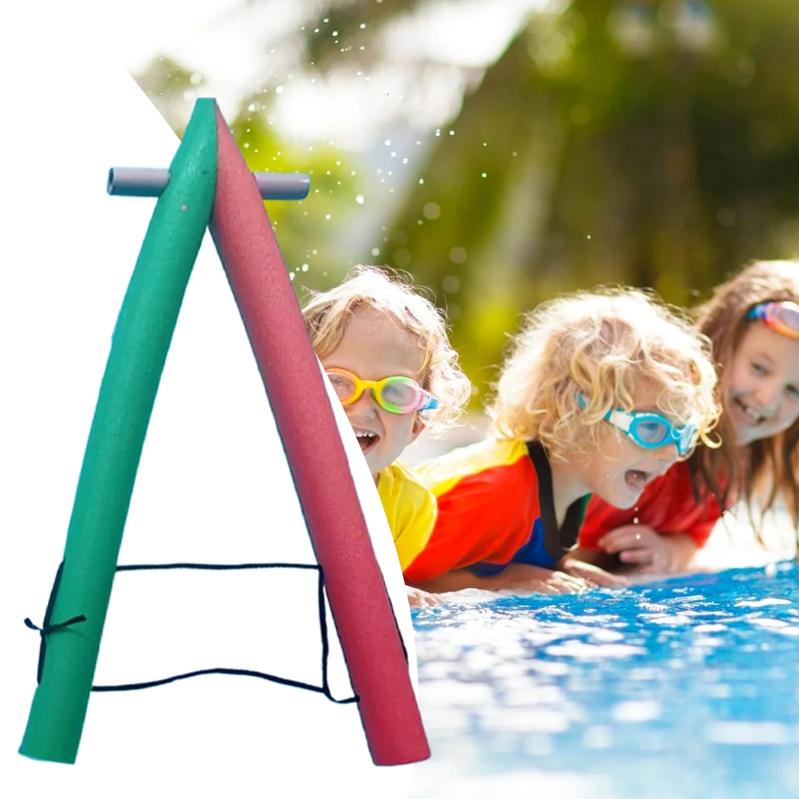 Fideos de piscina, fideos de espuma, flotador de piscina, tubo de fideos para piscina, juguete acuático – accesorios de entrenamiento para niños, adultos