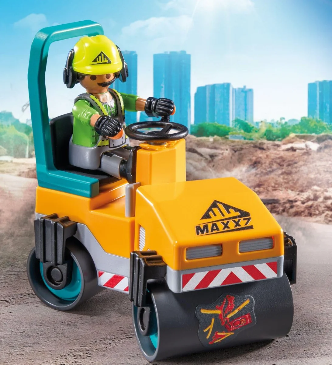 PLAYMOBIL Action Heroes Obra de Carretera Set de construcción 71751