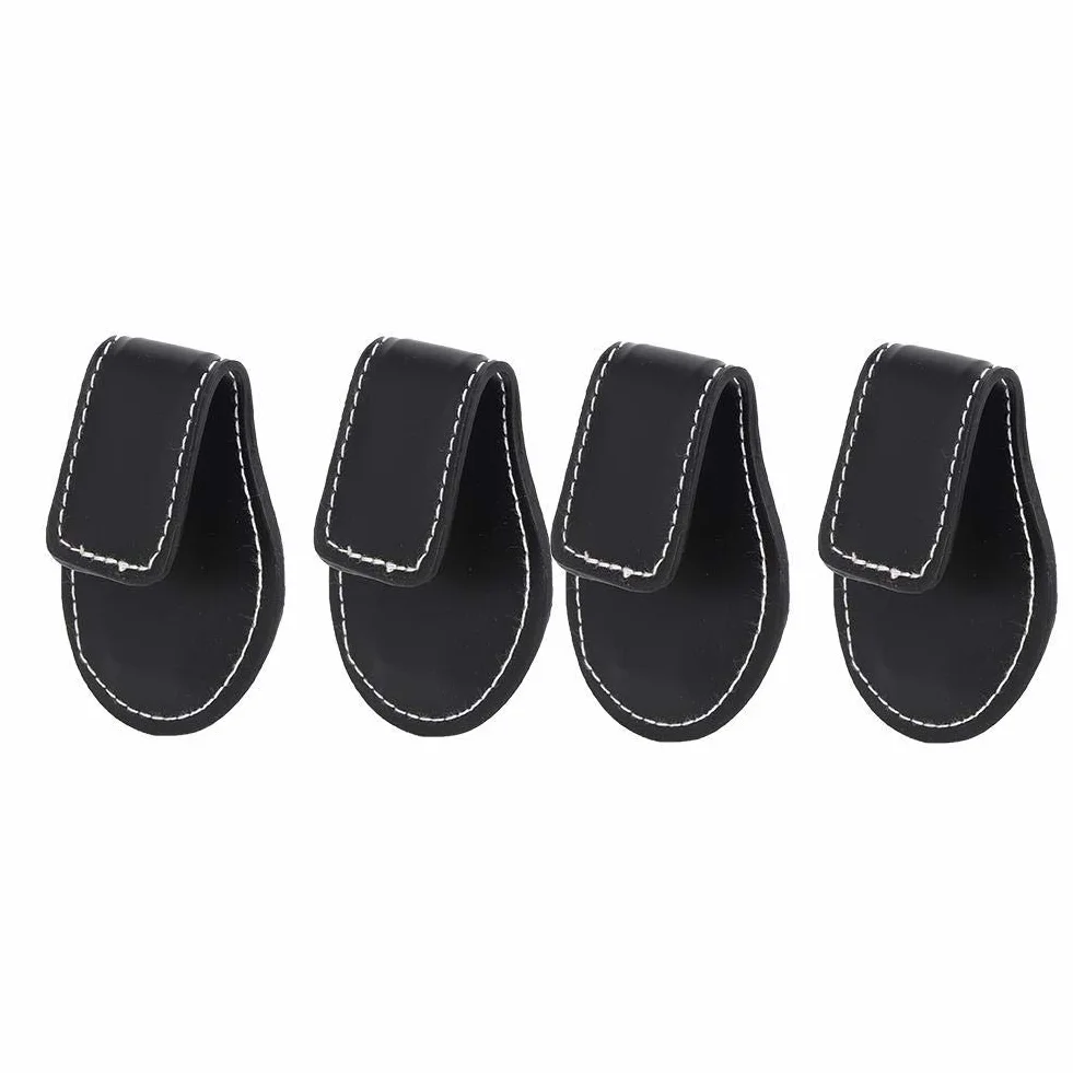 Alomejor Pool Cue Chalk Holder 4PCS Cue Chalk Case with Clip Billiard Accessory