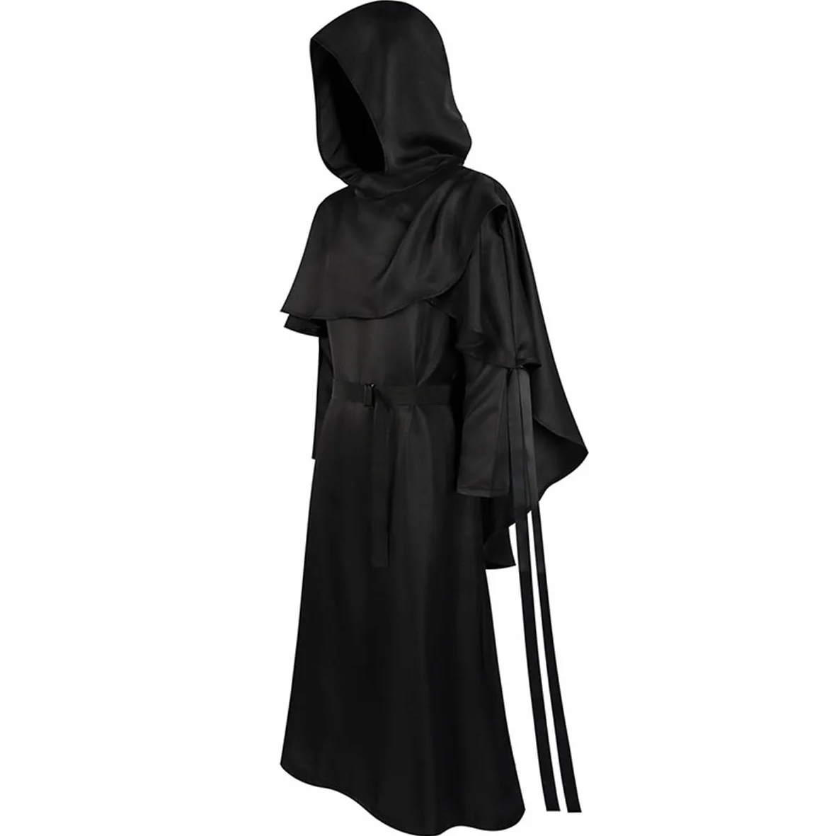 LANGWEI Disfraz De Diablo De La Parca De Halloween, Traje De Monje Medieval, Traje De Sacerdote