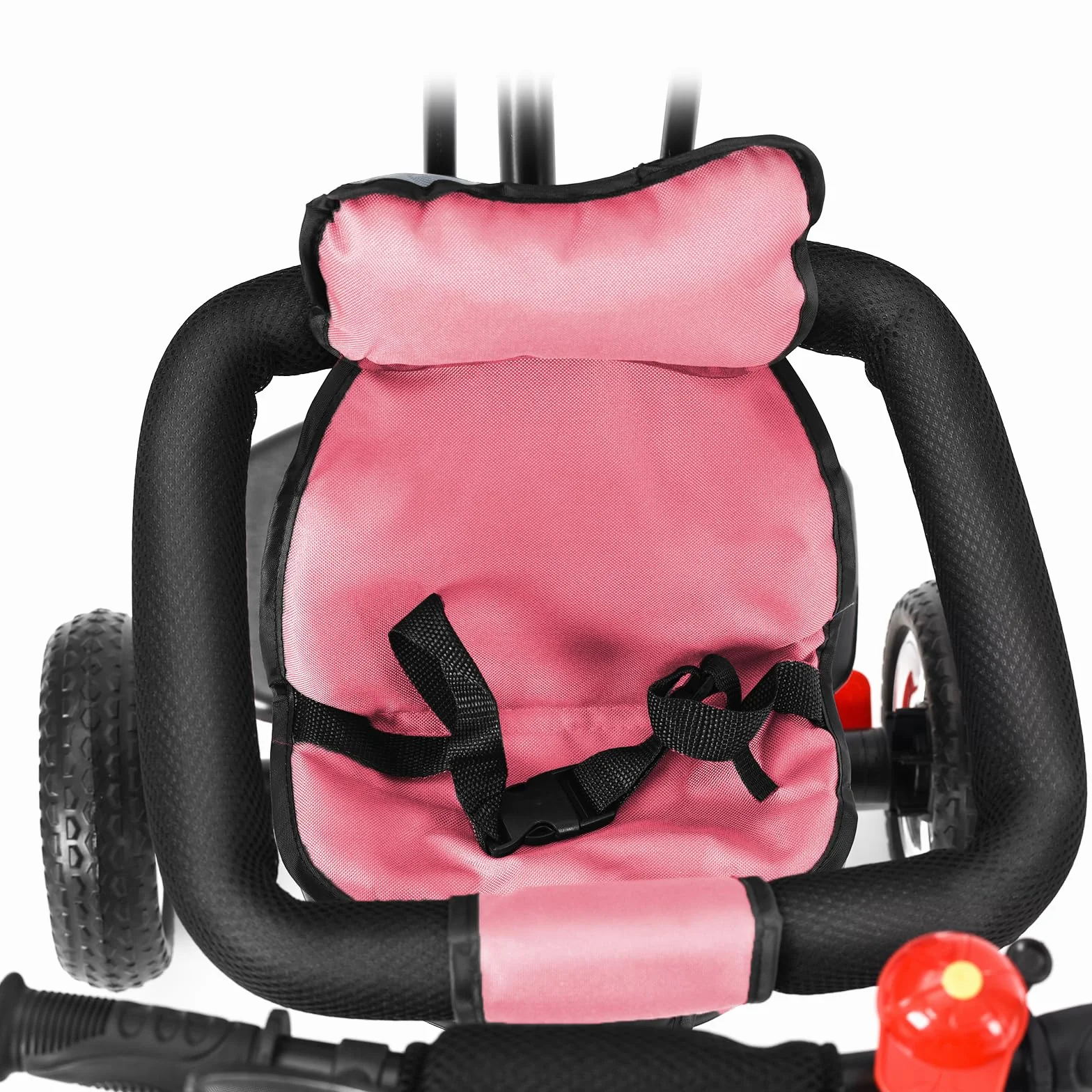 Pusieta Triciclo con pedales 4 en 1, Triciclo evolutivo para bebé, Trike Bebé, Bicicleta con asiento para niños evolutiva, Bicicleta para niños de 5 años, Desde 9 meses, Compacto, (b) 4 en 1 (Rosa)