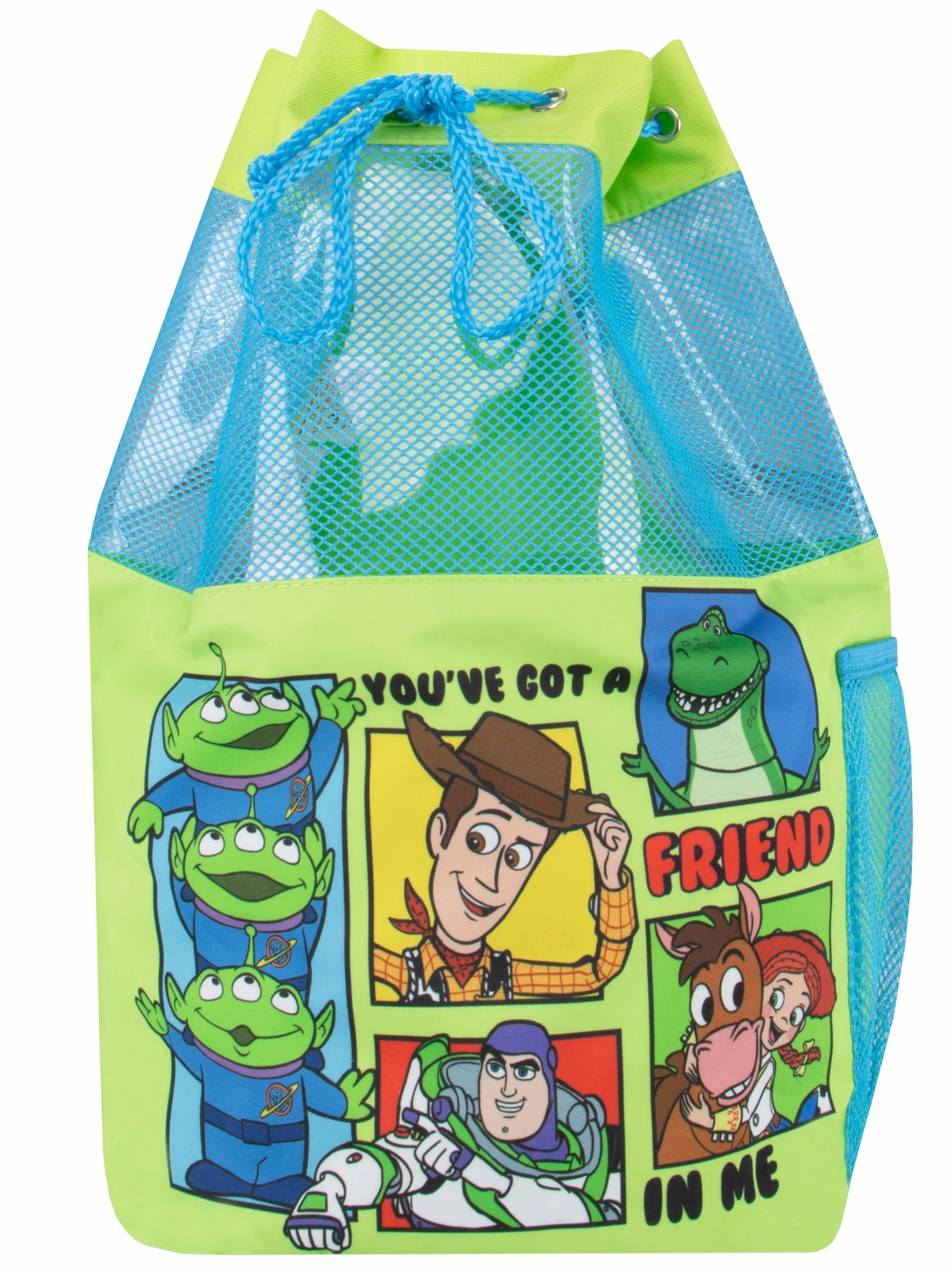 Disney Toy Story Mochila de natación para niños con cordón, bolsa para piscina o playa