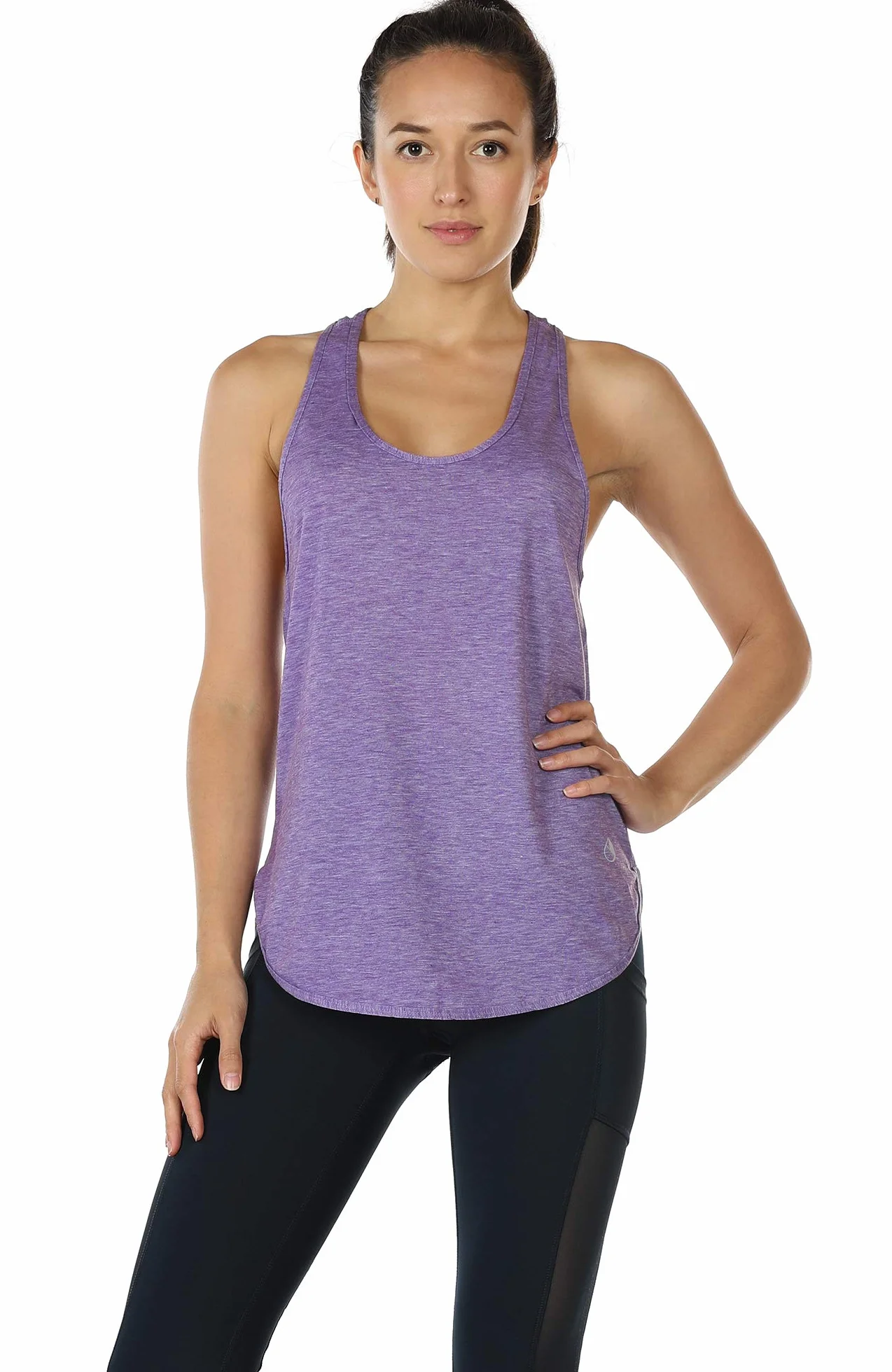 Icyzone Camiseta sin Mangas Yoga Deportiva Mujer Chaleco Pack de 2
