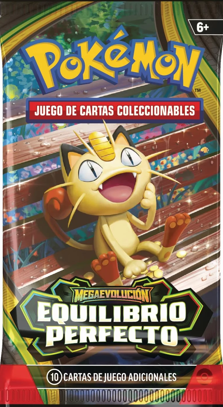 Pokémon JCC Megaevolución-Equilibrio Lote 6 Sobres de Mejora
